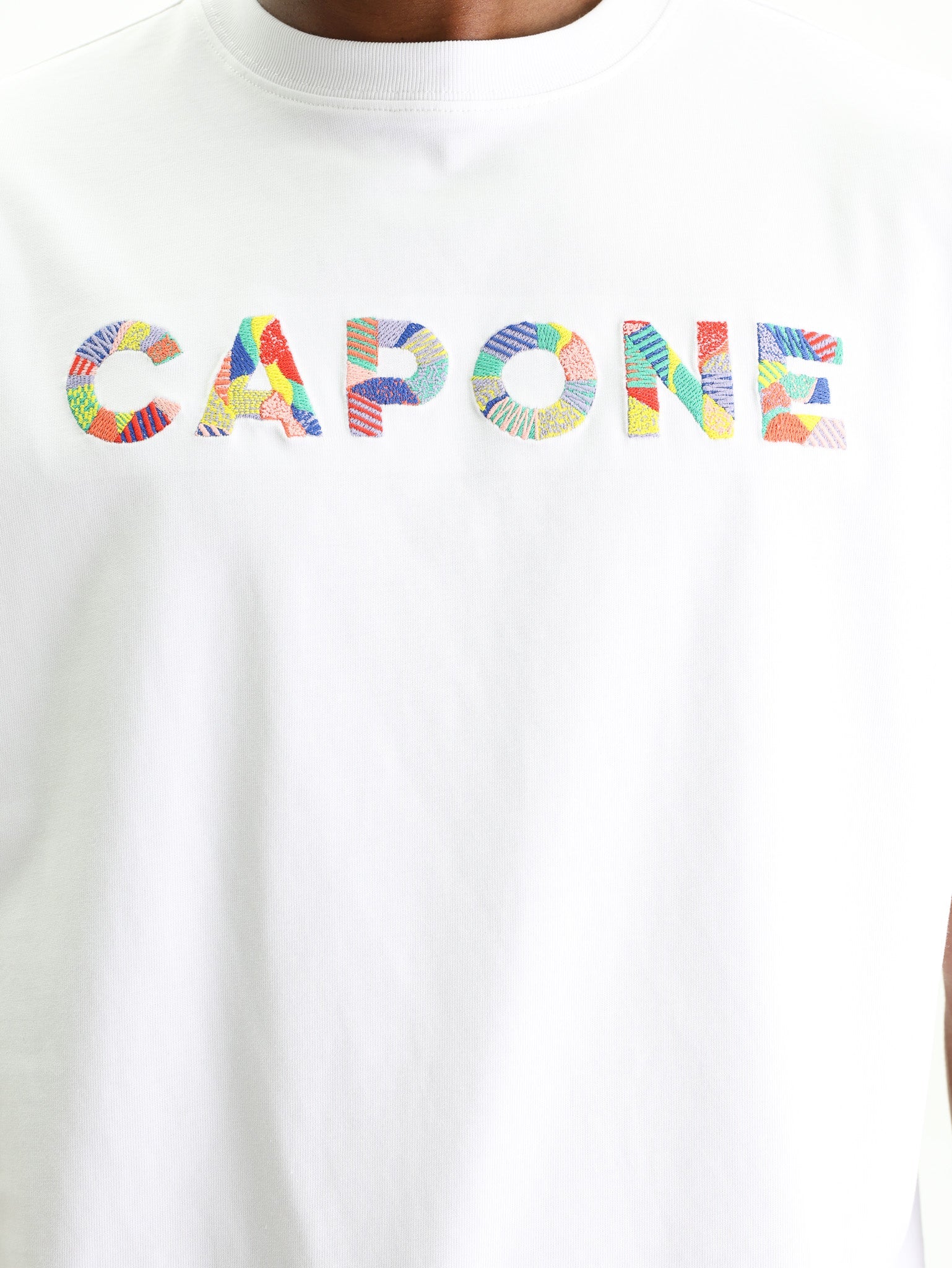 Capone T-Shirt Logo White-Multi