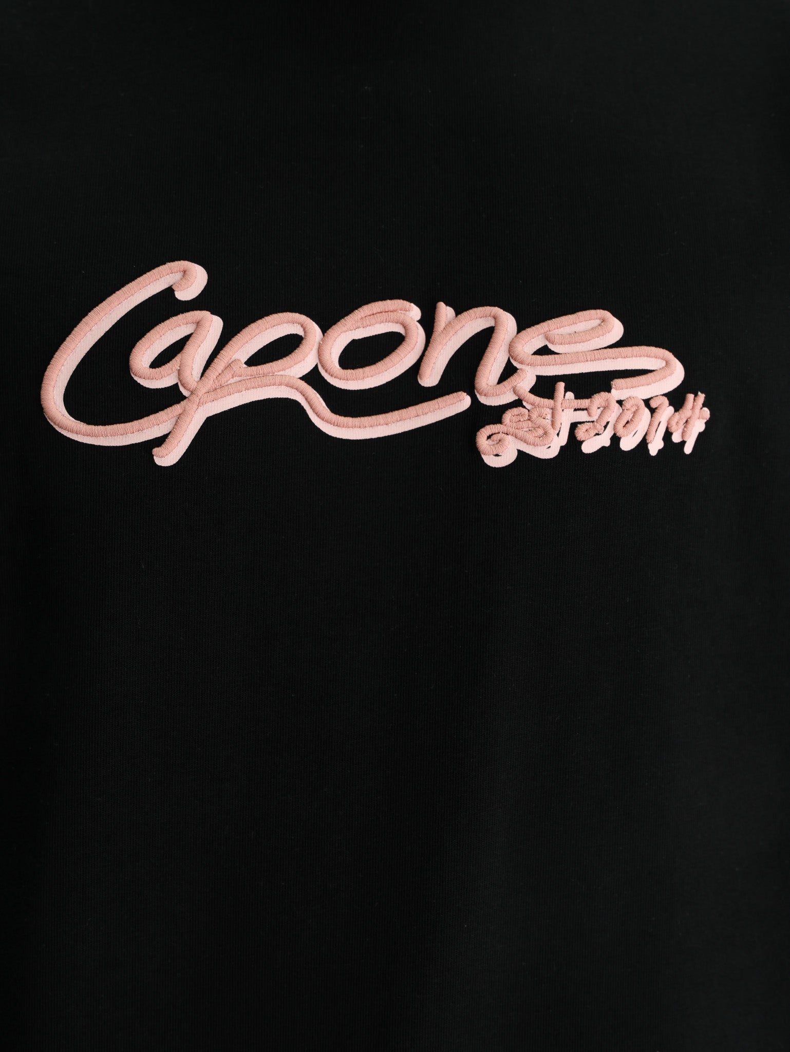 Capone T-Shirt Logo Black-Pink