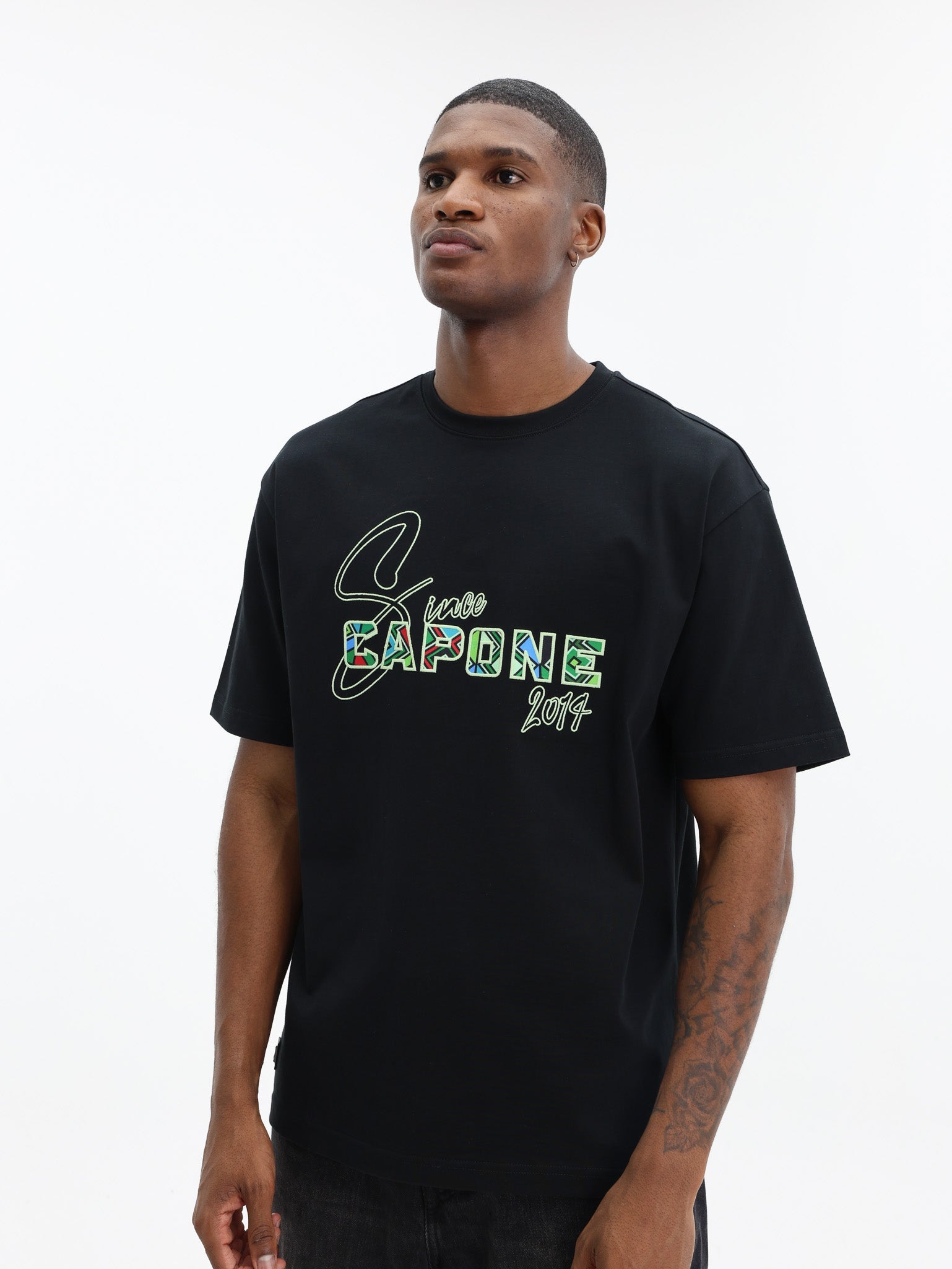 Capone T-Shirt Logo Since 2014 Black-Multi
