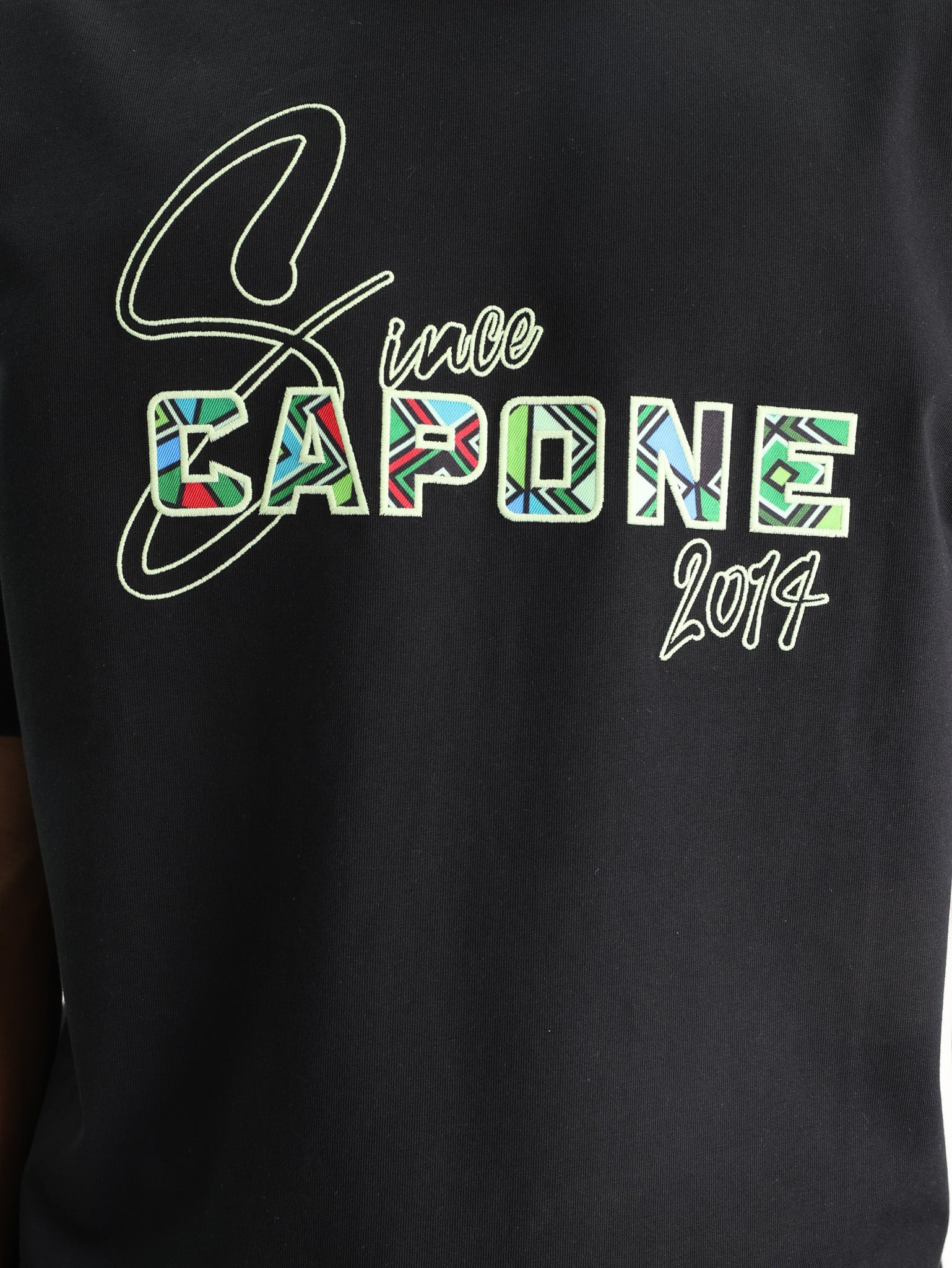 Capone T-Shirt Logo Since 2014 Black-Multi