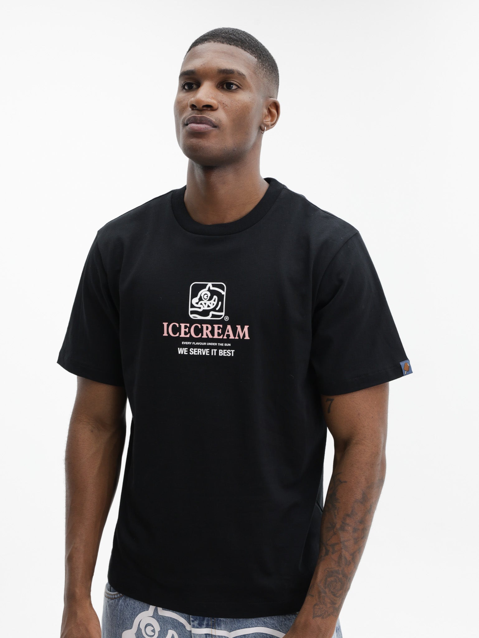 Ice Cream T-Shirt Serve It Best Black
