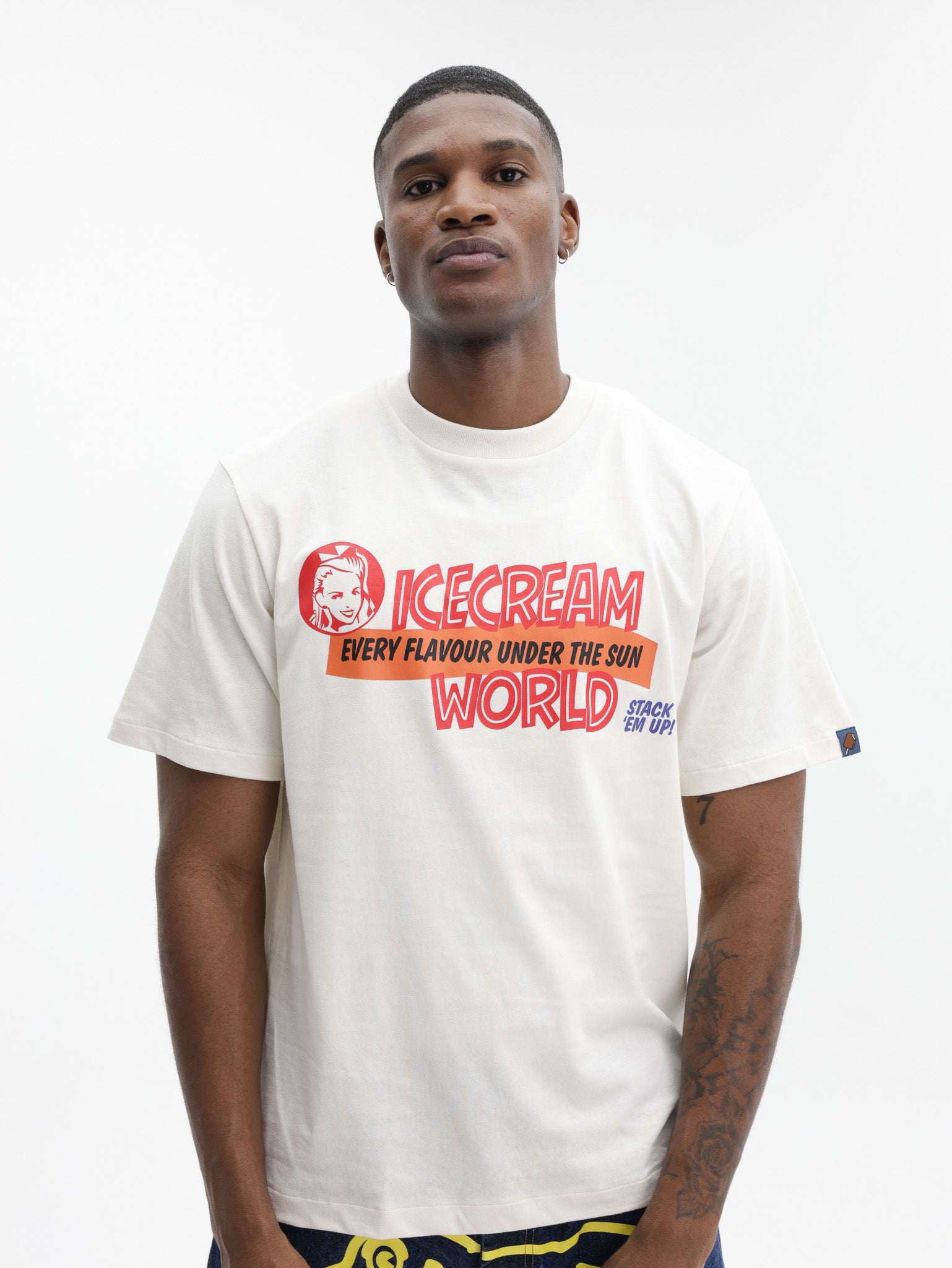 Ice Cream T-Shirt Off White Every Flavour White