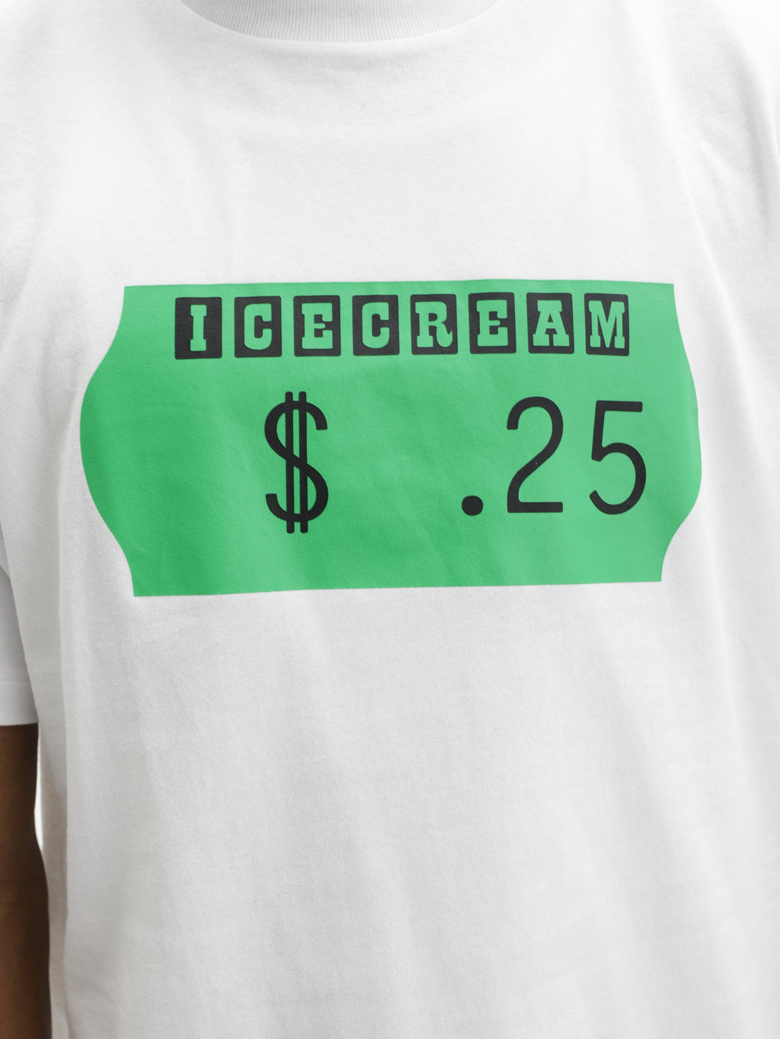 Ice Cream T-Shirt Sticker White