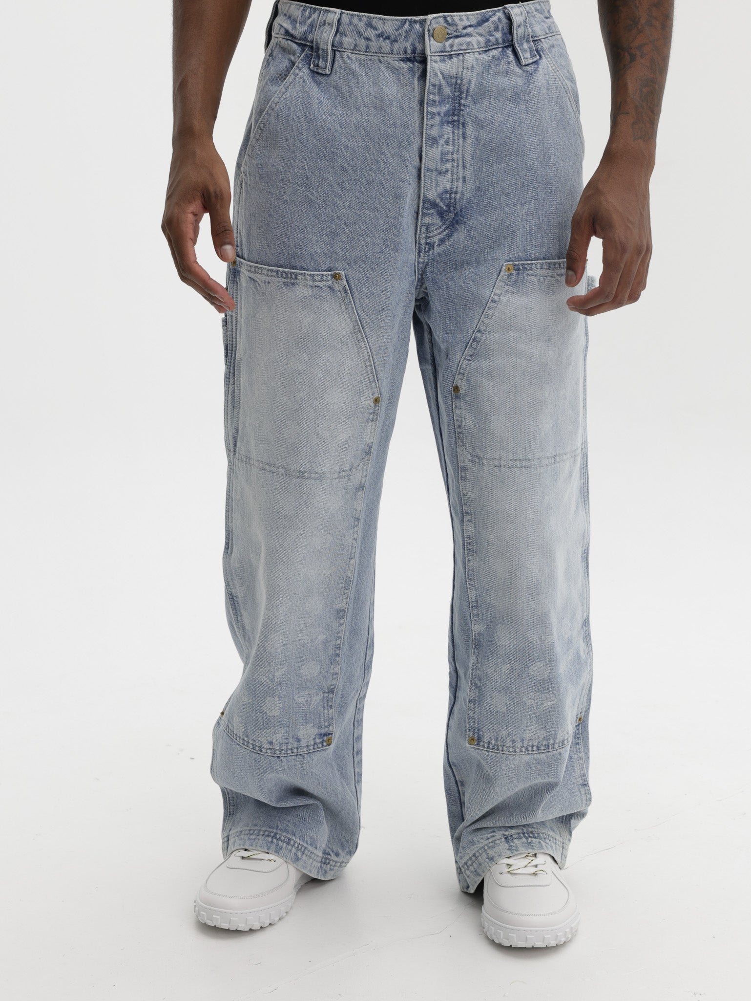 Billionaire Boys Club Jeans Diamonds & Dollars Carpenter Light Wash Blue