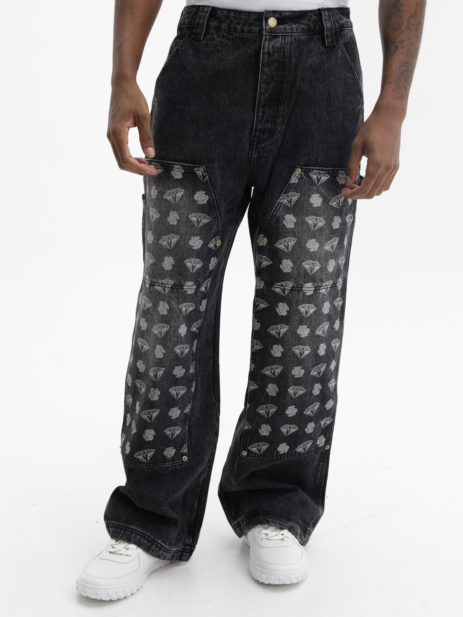 Billionaire Boys Club Jeans Diamonds & Dollars Carpenter Black