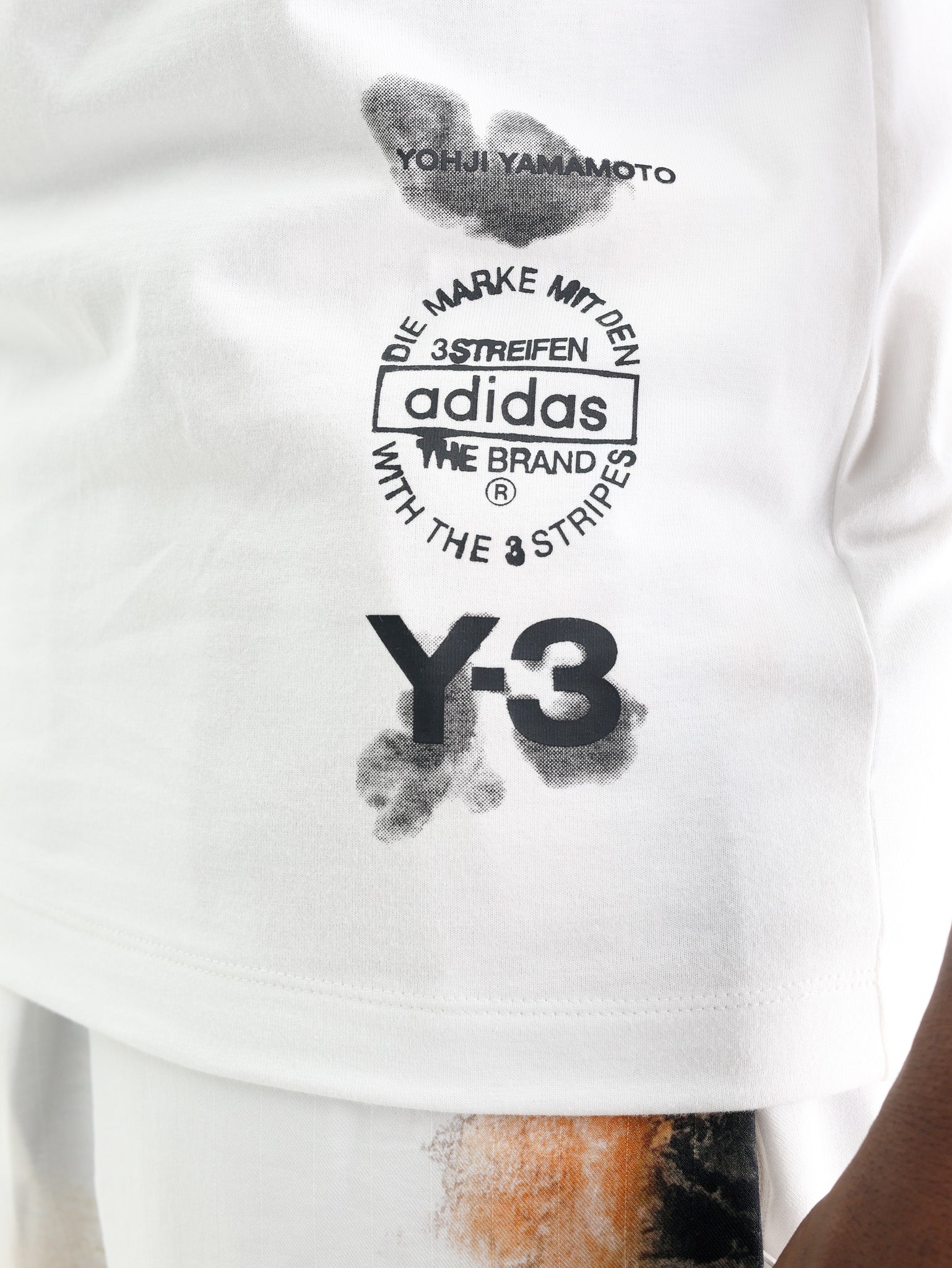 Y-3 T-Shirt Gfx Cream White