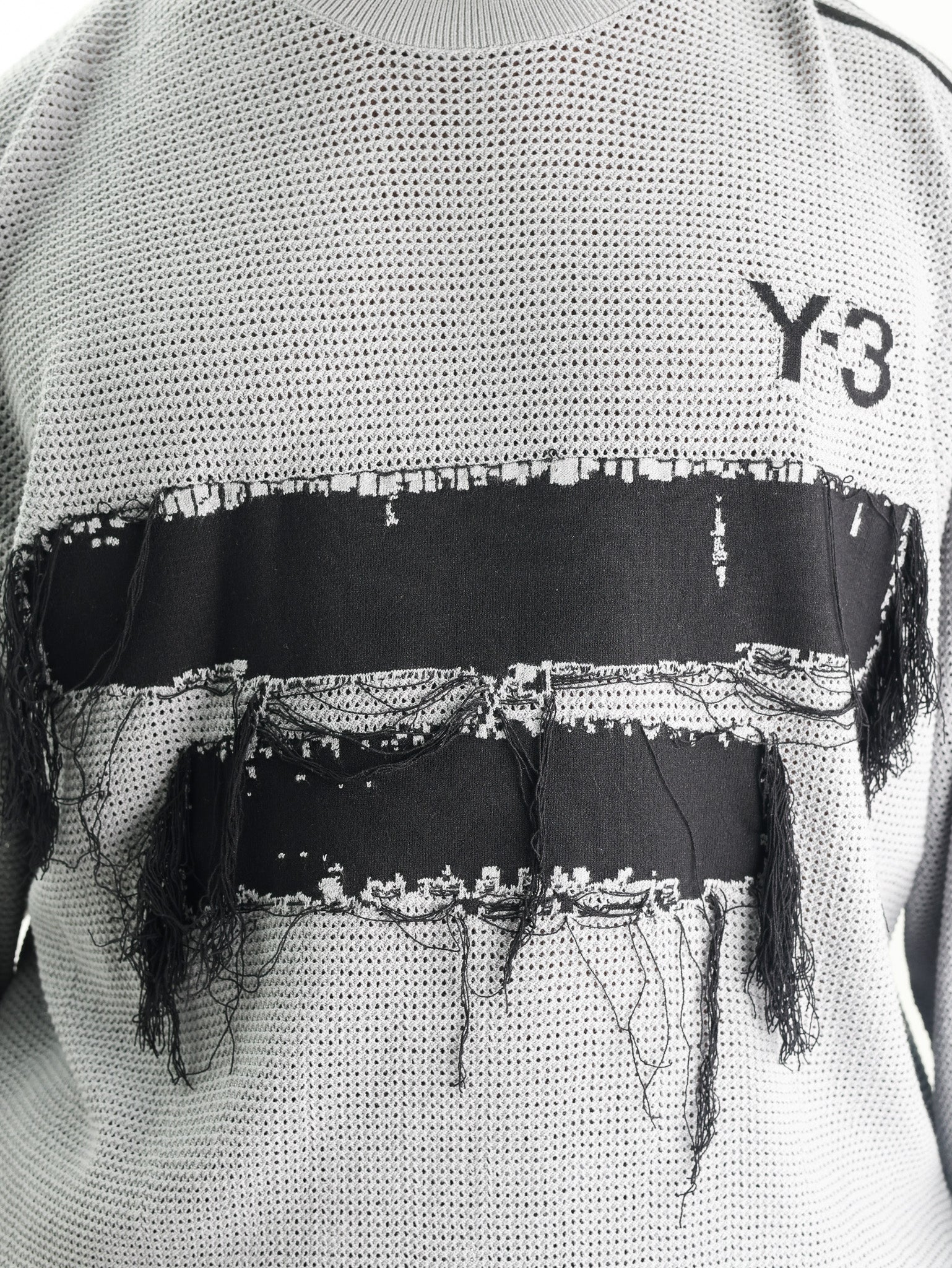 Y-3 Sweater Graphic Knit Grey