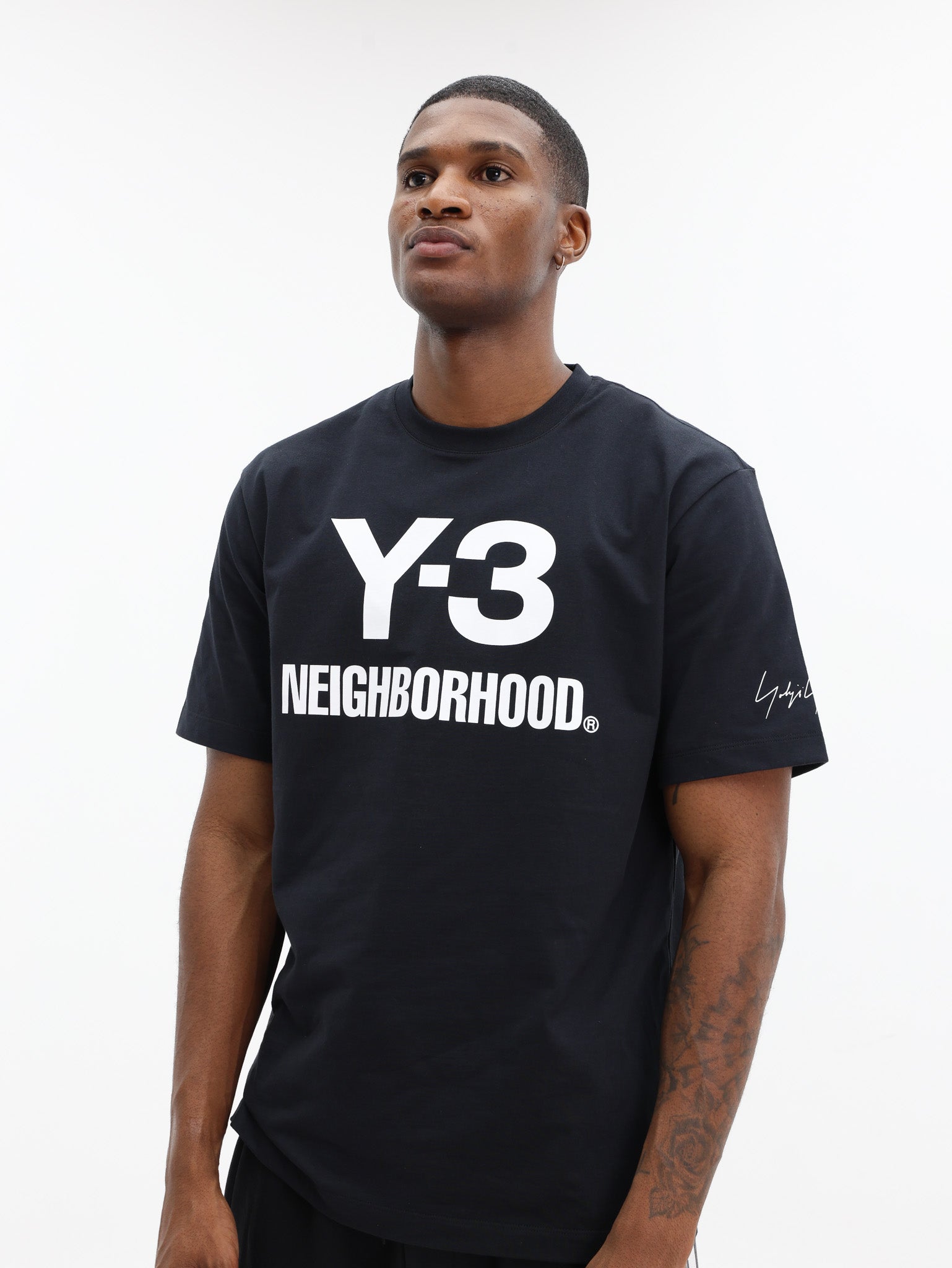 Y-3 T-Shirt Nbhd Logo Tee Black