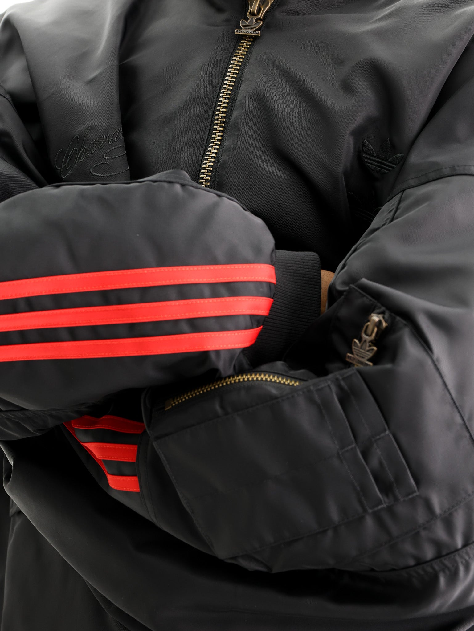 Adidas Jacket Wc Satin Bomber Black