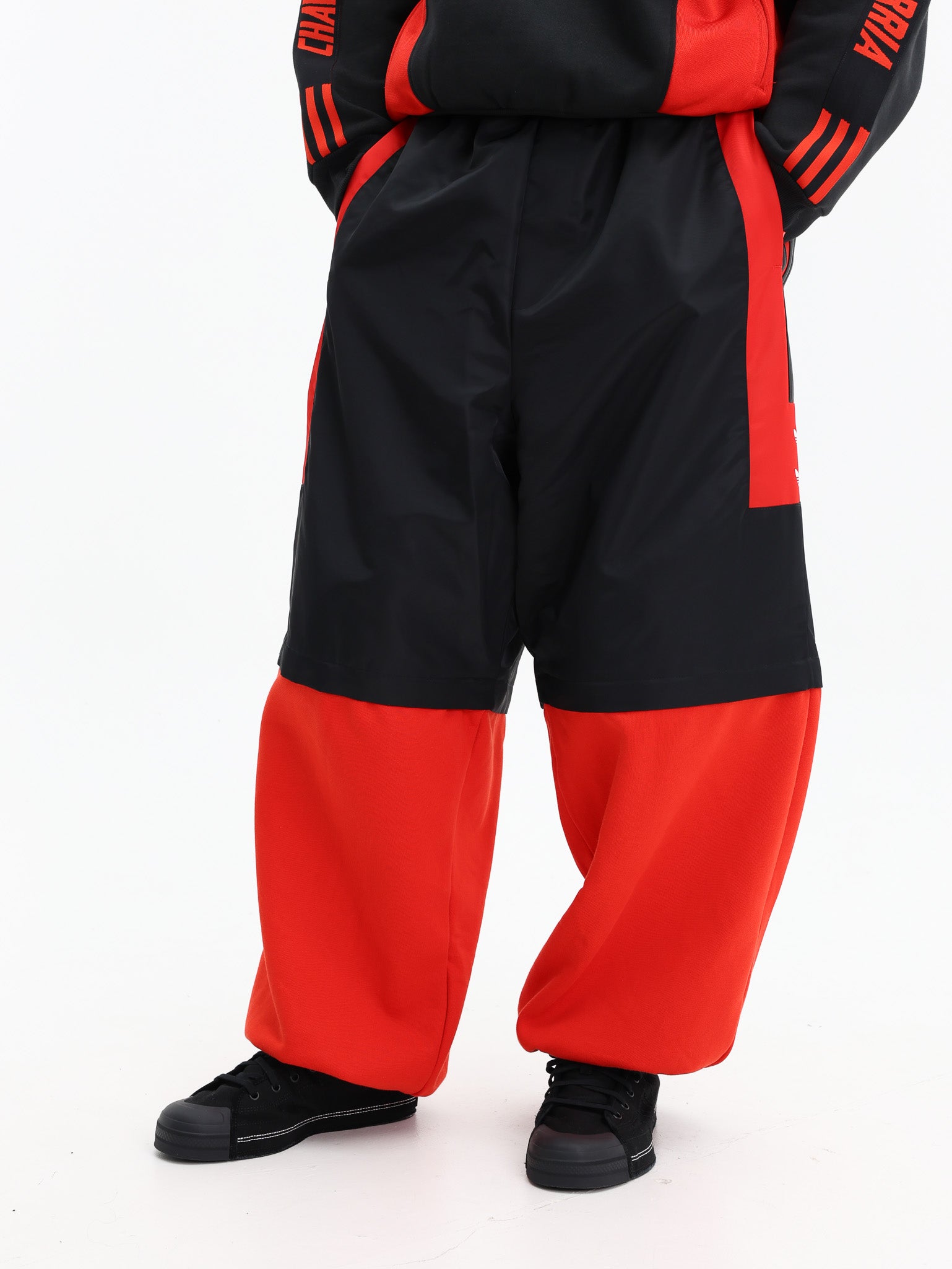 Adidas Track Pants Wc Fleece Black-Red