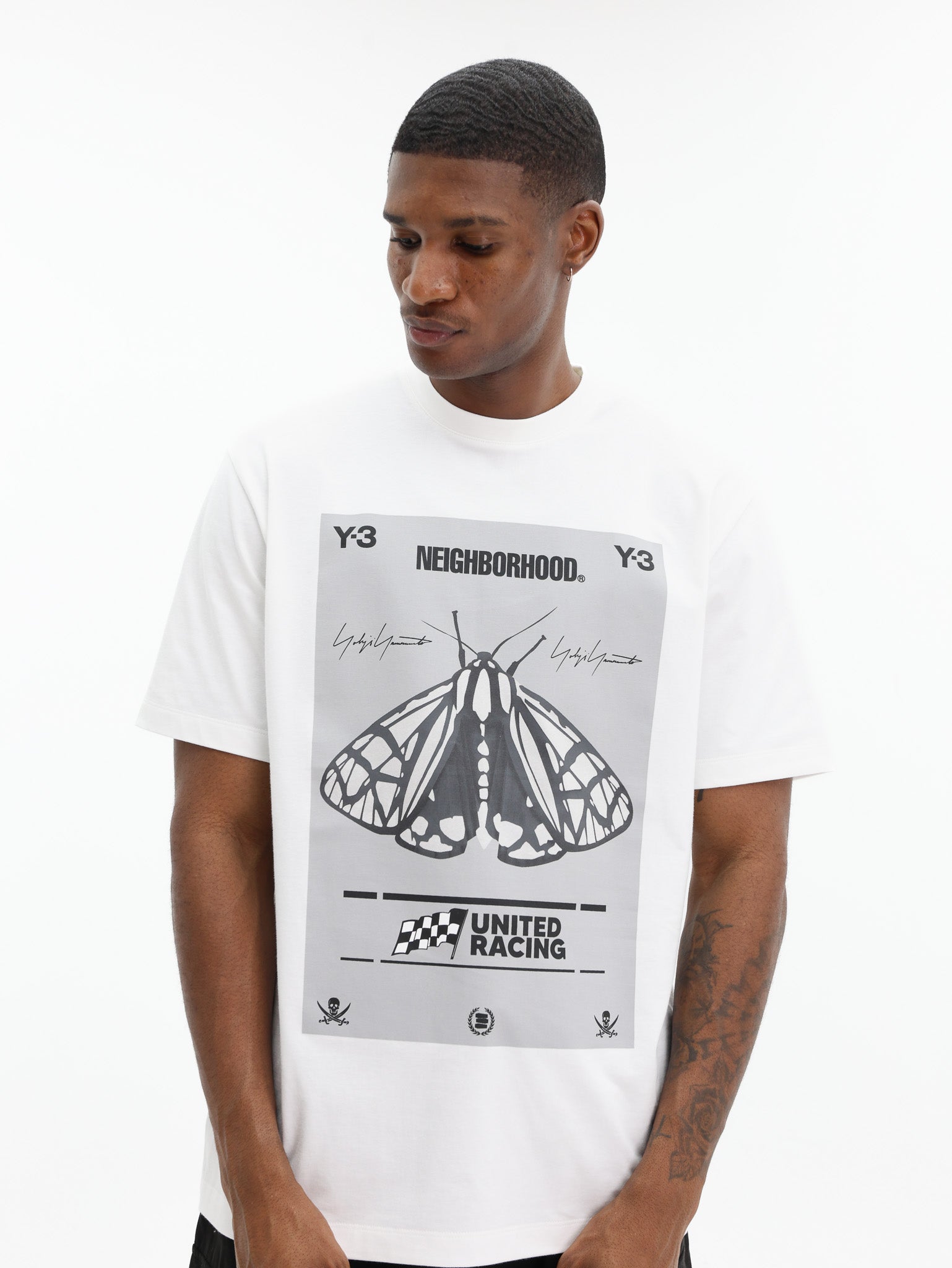 Y-3 T-Shirt Nbhd Gfx Off-White
