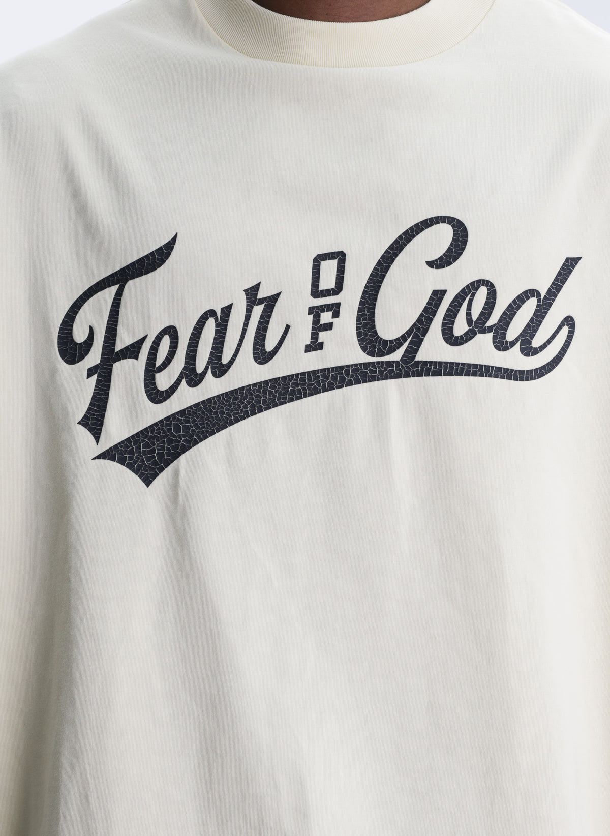 Fear Of God T-Shirt Cut Off 90'S Chalk