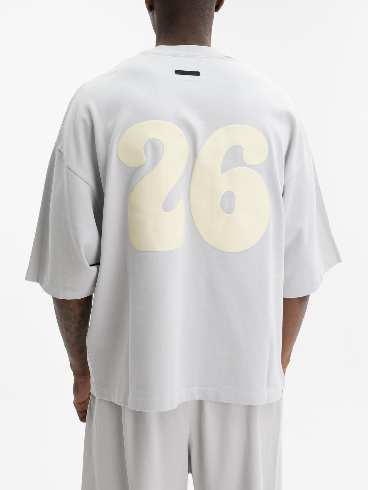 Fear Of God T-Shirt Merch Washed Overcast