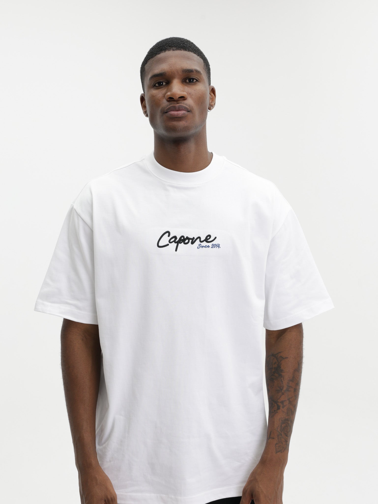 Capone T-Shirt Oversized Back Print White