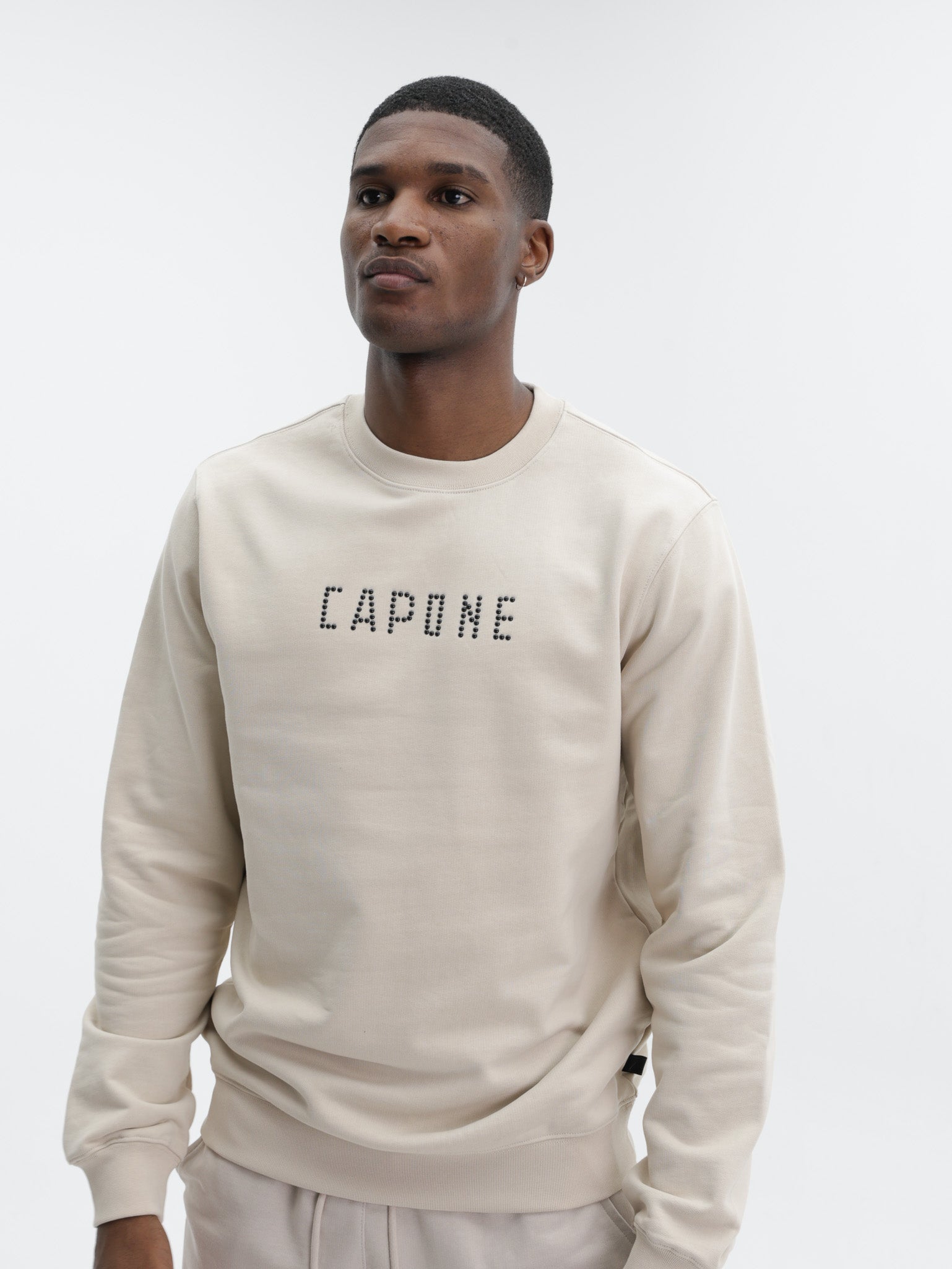 Capone Sweater Logo Beige