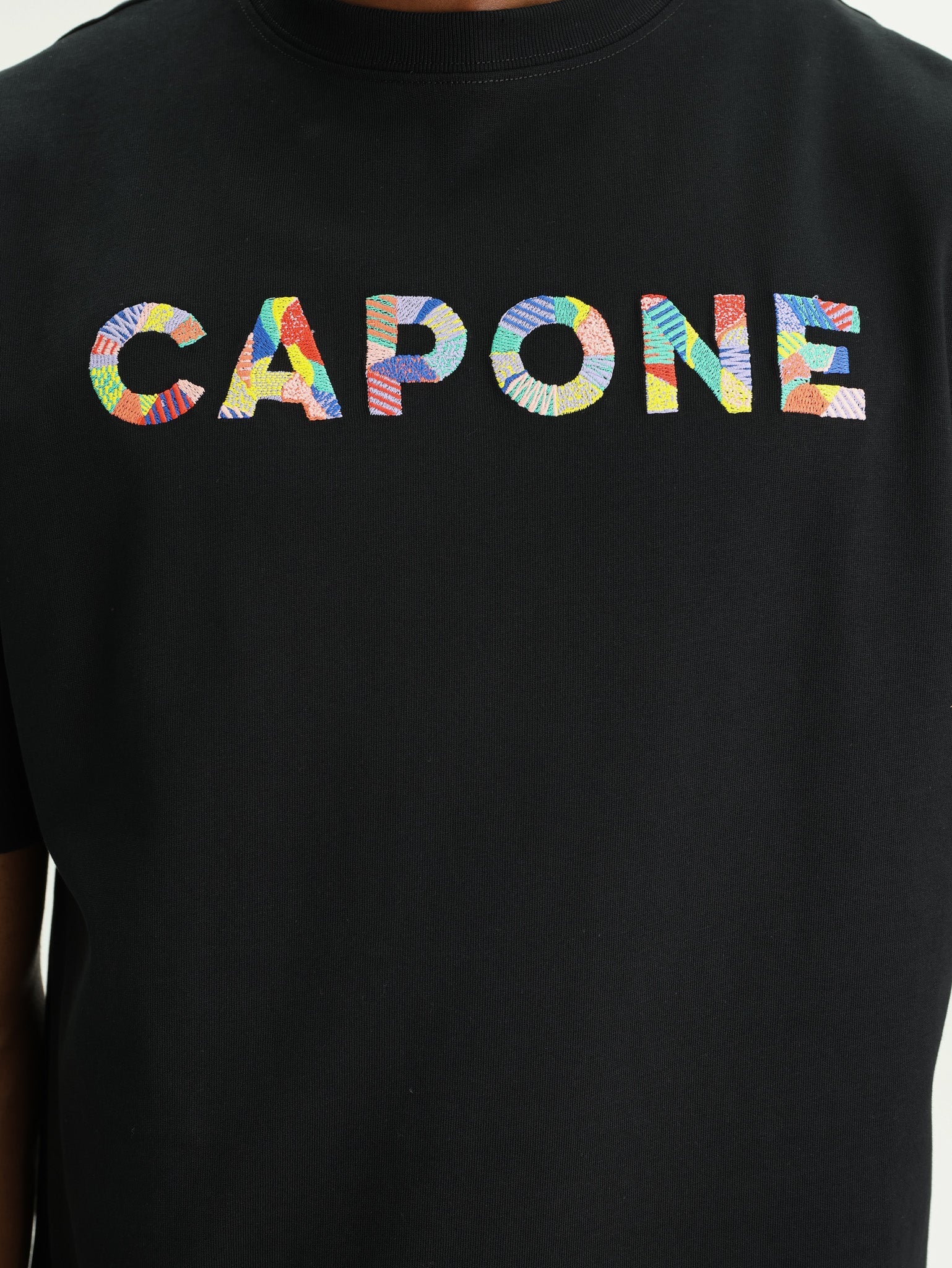 Capone T-Shirt Logo Black-Multi