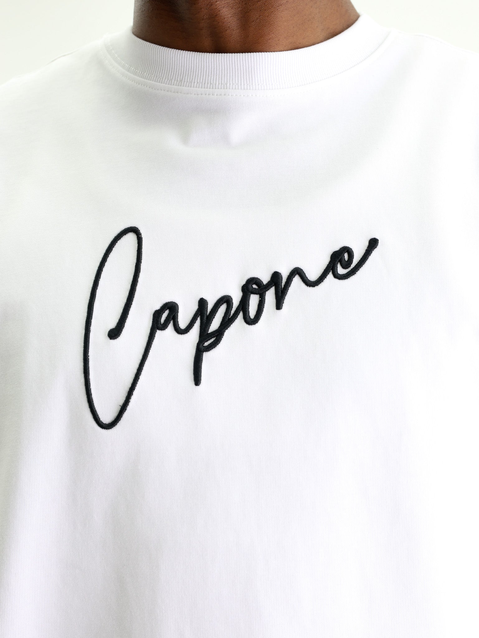 Capone T-Shirt Logo White-Black
