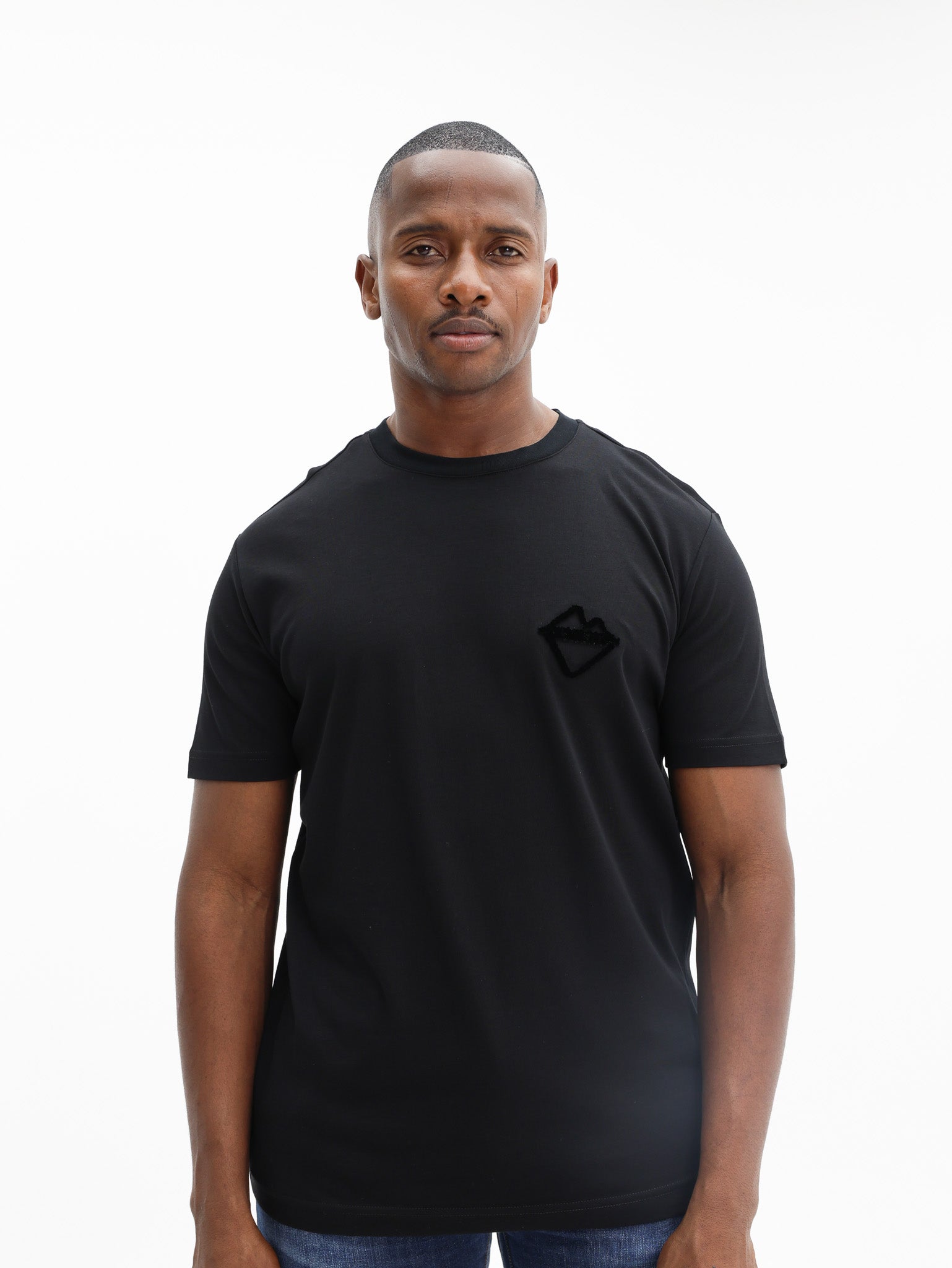 Iceberg T-Shirt Embossed Logo Black