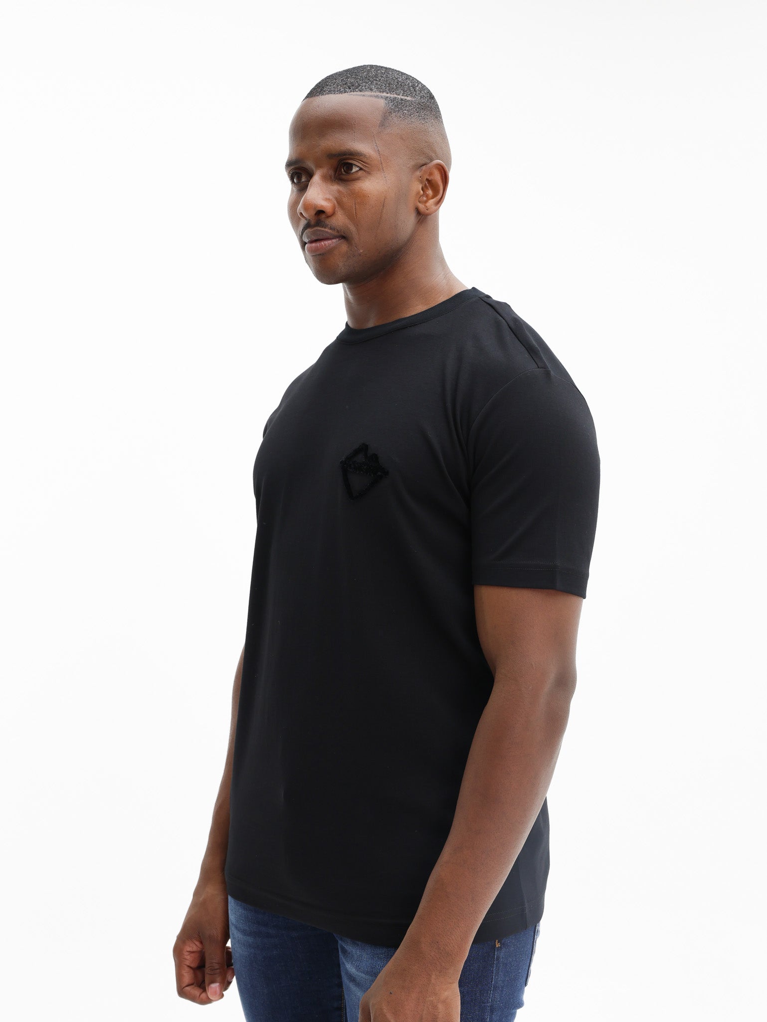Iceberg T-Shirt Embossed Logo Black