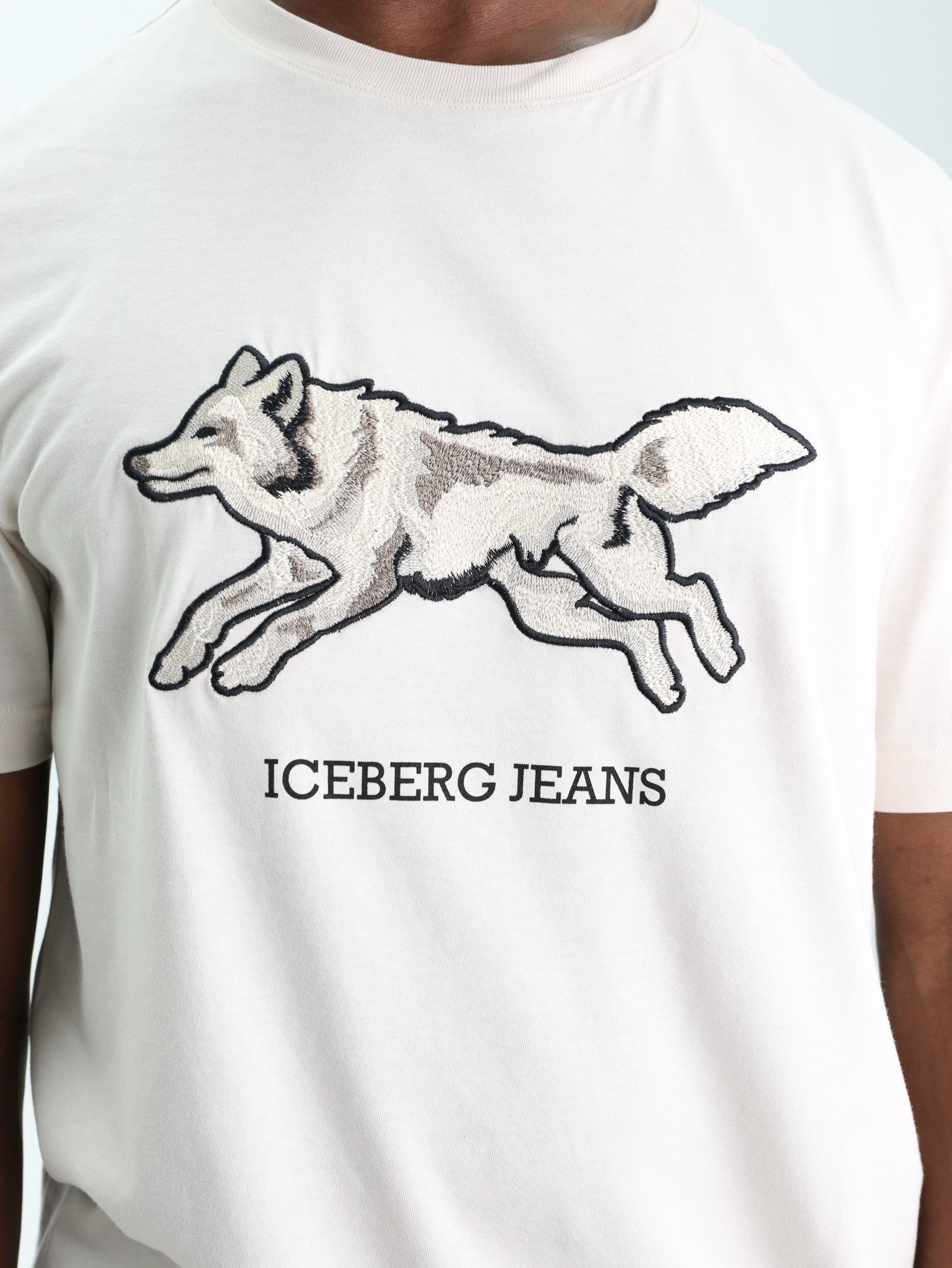 Iceberg T-Shirt Wolf Graphic Beige