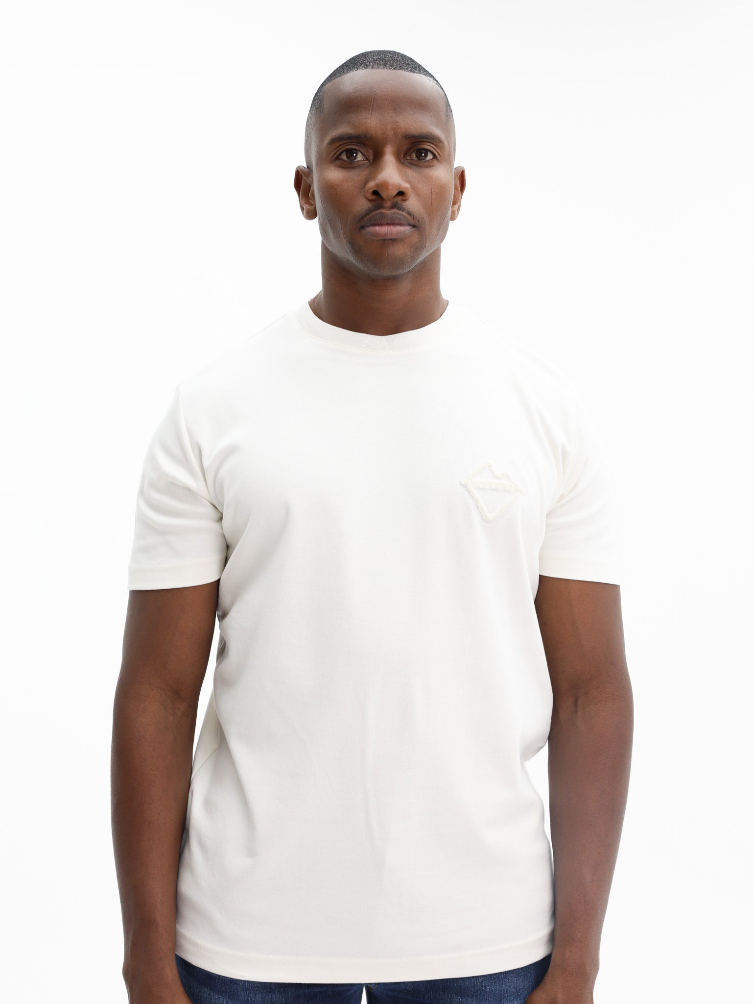 Iceberg T-Shirt Embossed Logo Vanilla