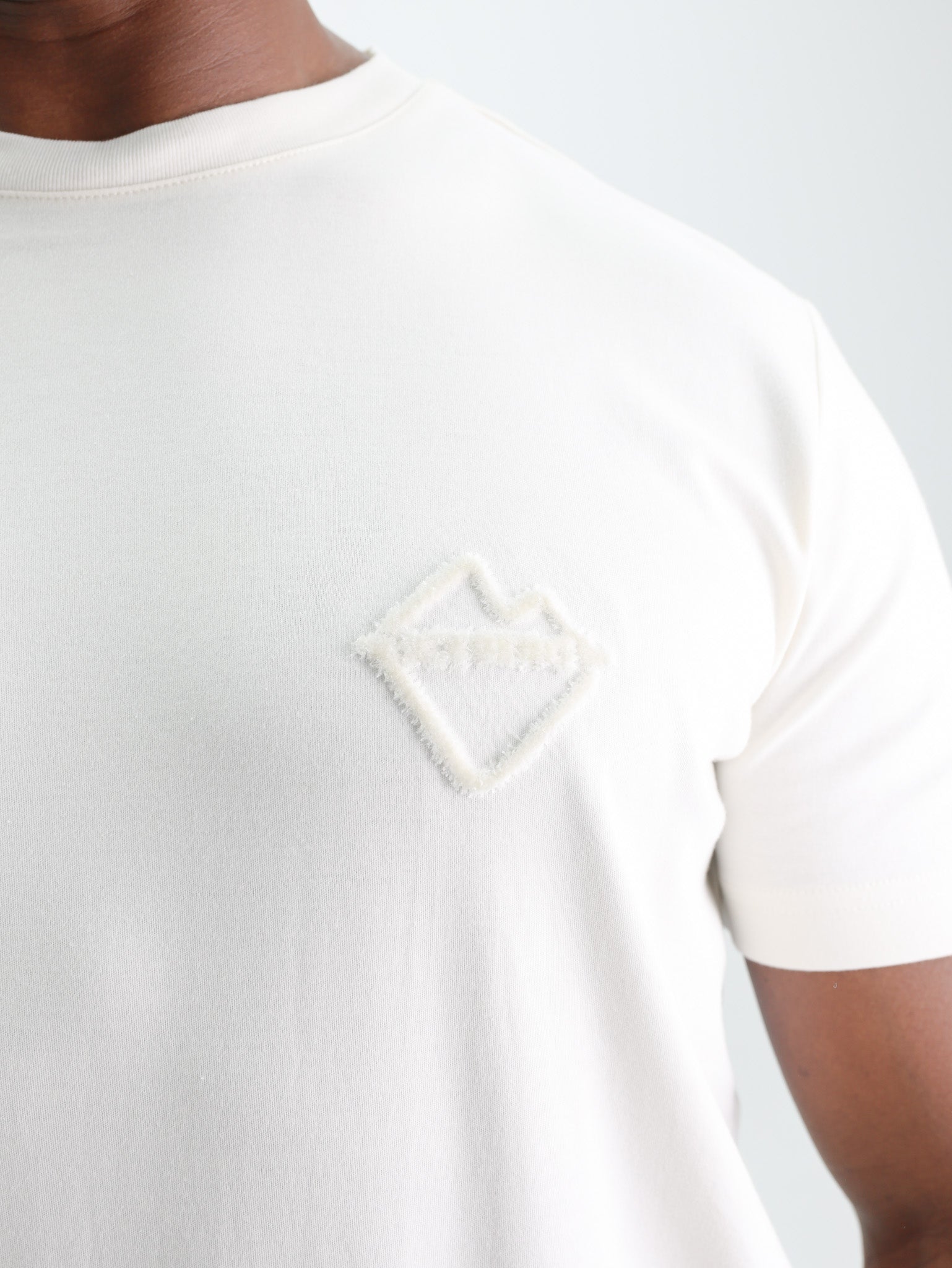 Iceberg T-Shirt Embossed Logo Vanilla