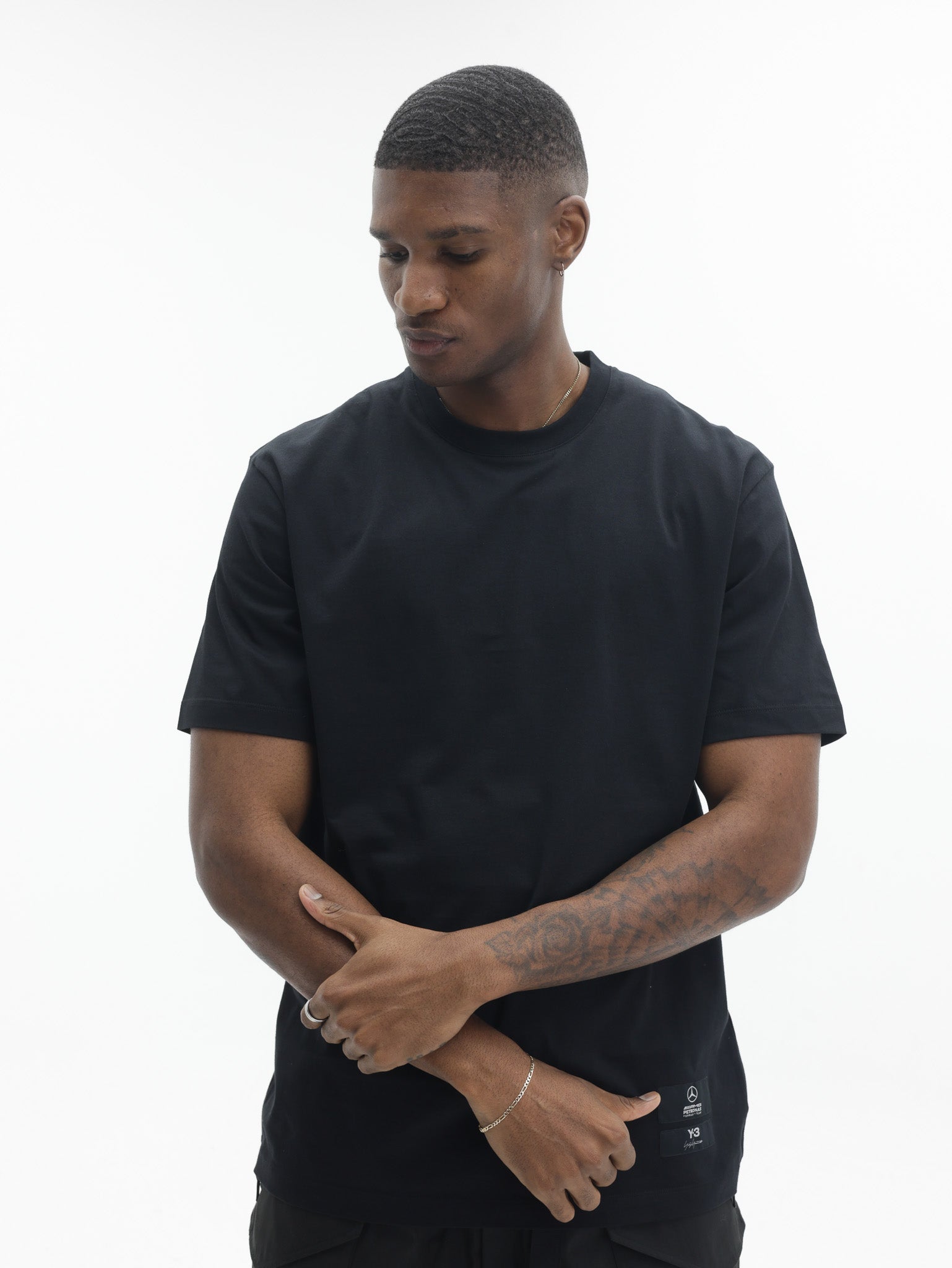 Y-3 T-Shirt Ss F1 Logo Black