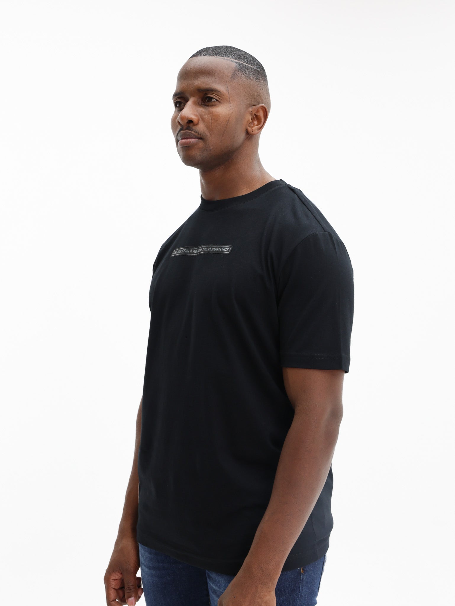 Iceberg T-Shirt Inscribed Black