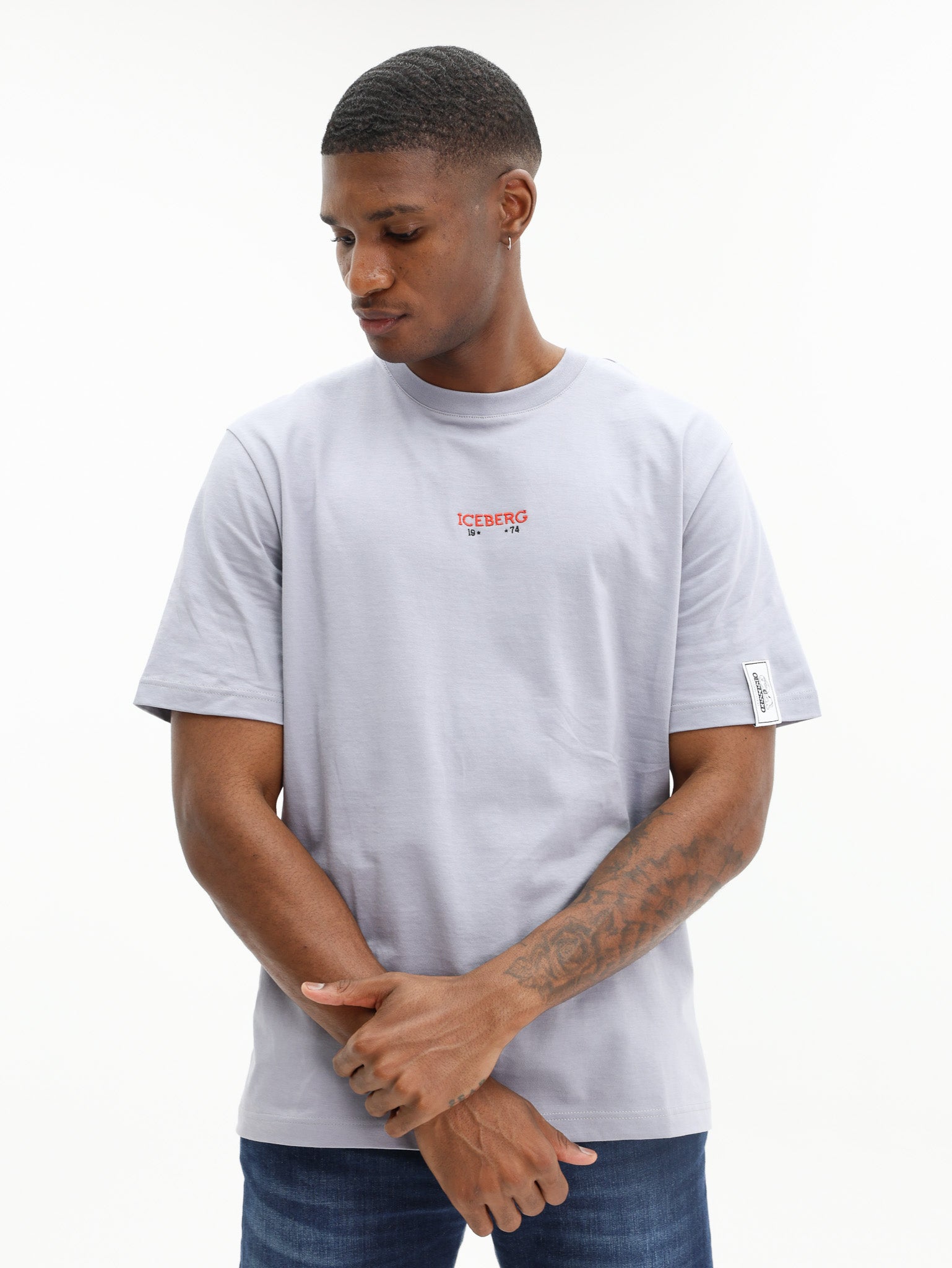 Iceberg T-Shirt Back Peanuts Print Grey