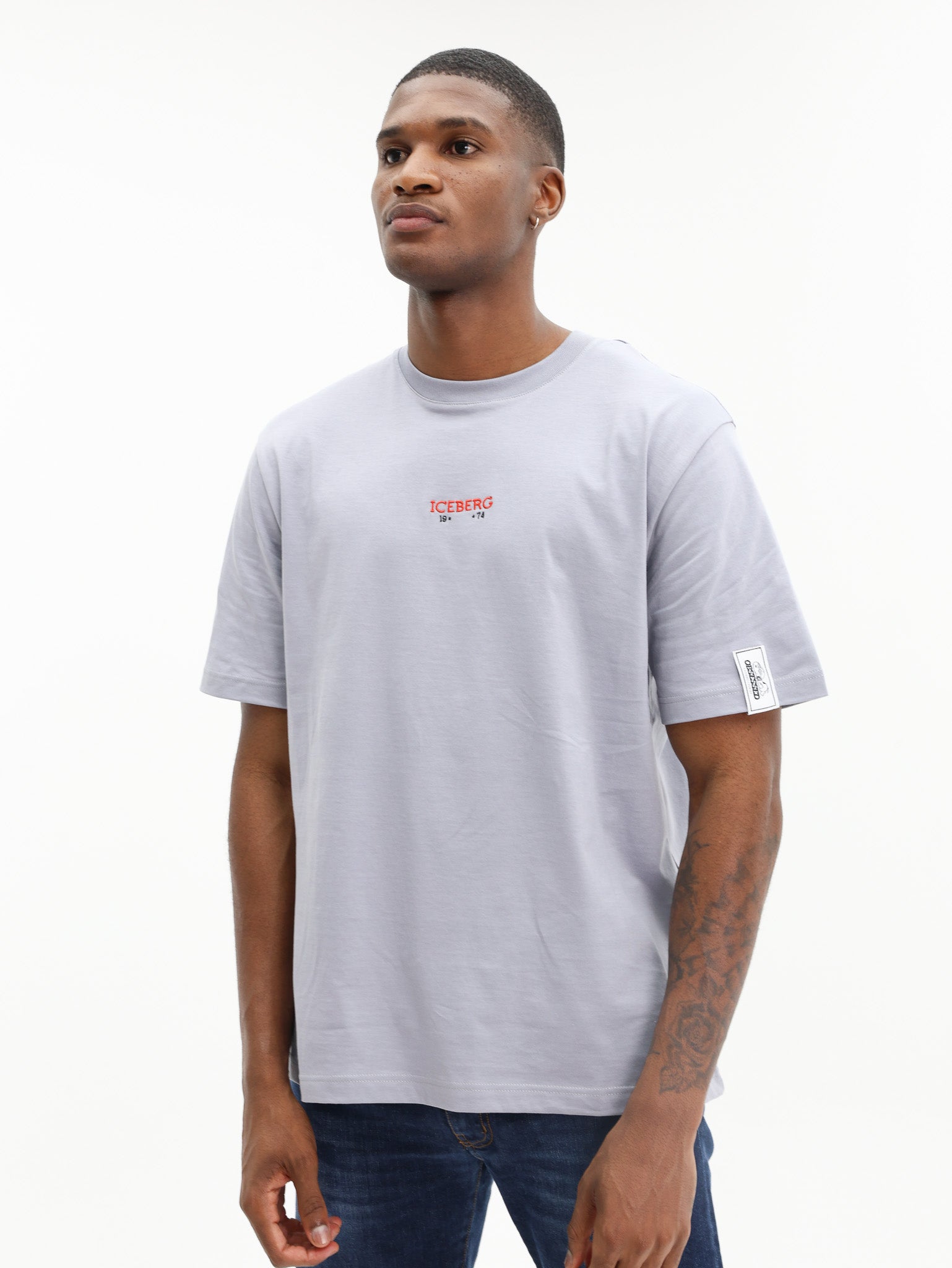 Iceberg T-Shirt Back Peanuts Print Grey