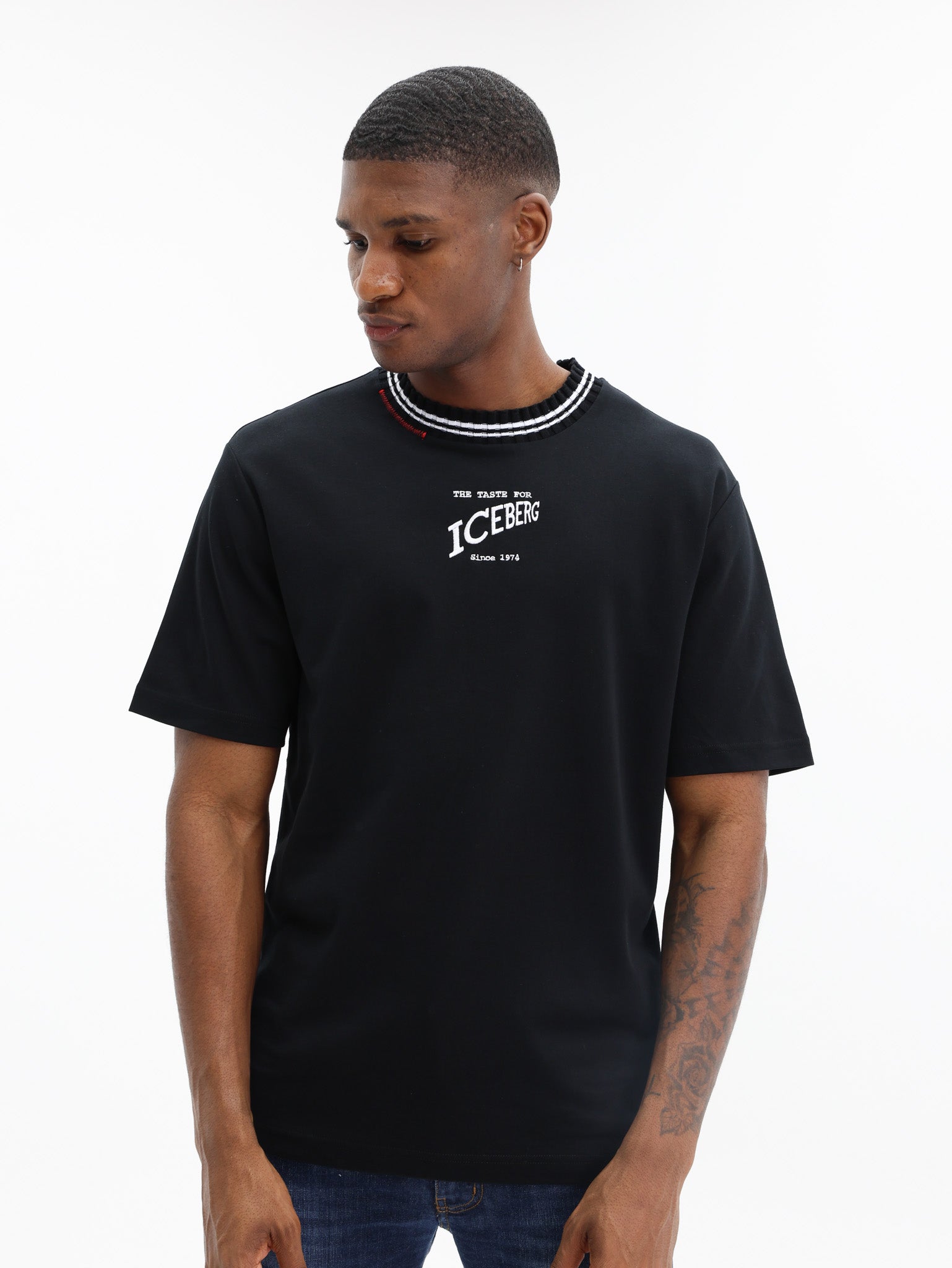 Iceberg T-Shirt Iconic Iceberg Logo Black