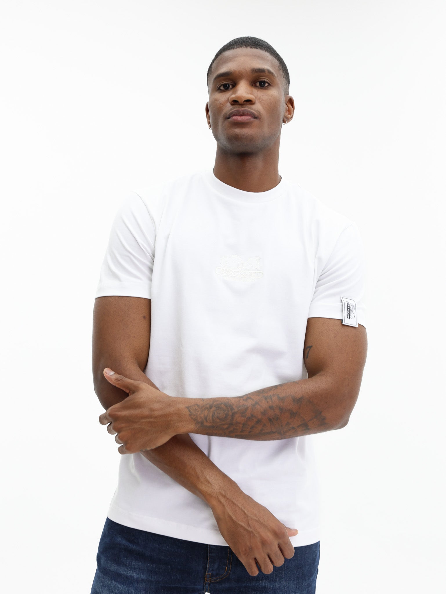 Iceberg T-Shirt Peanuts Patch Embro Logo White