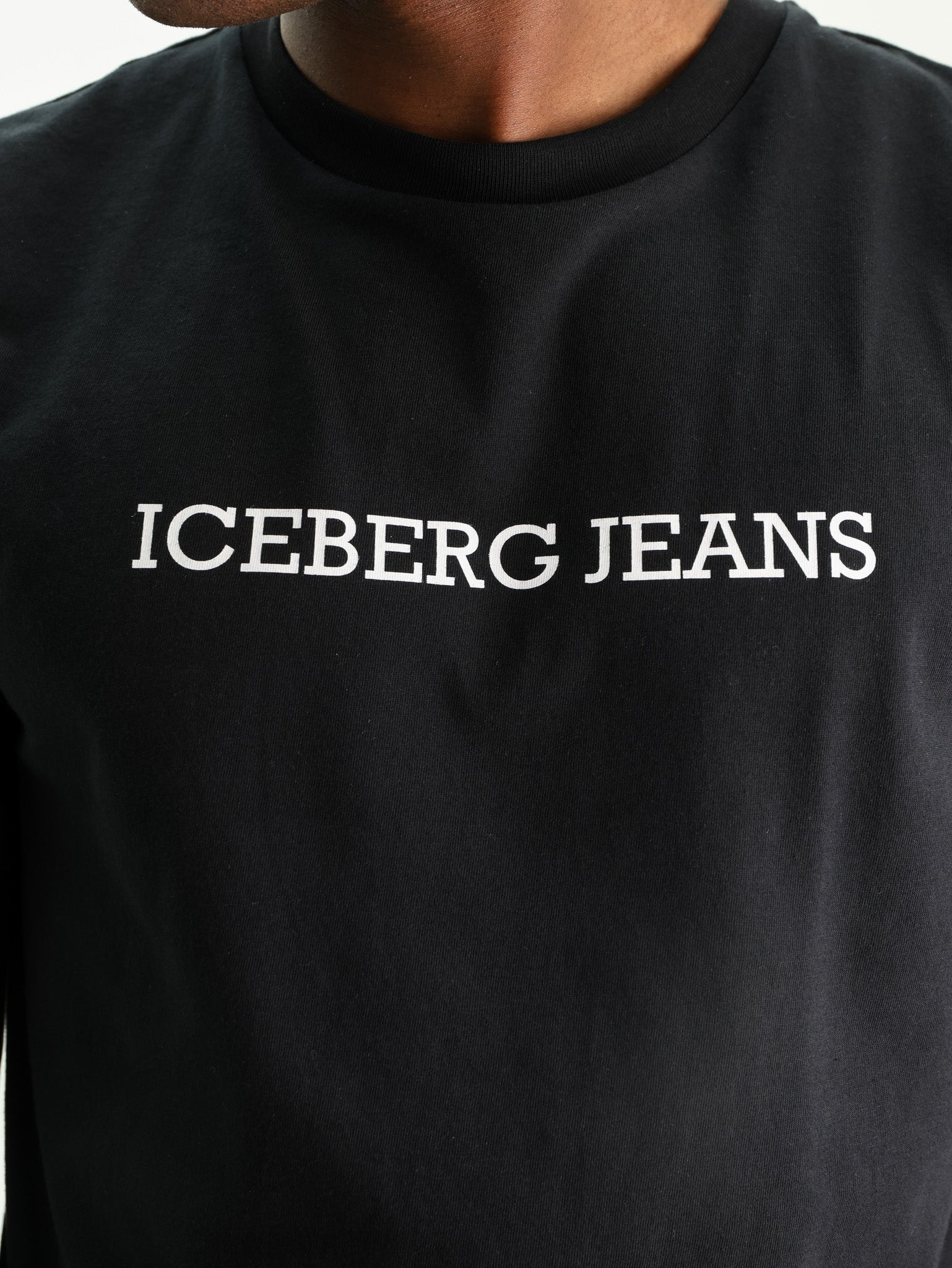 Iceberg T-Shirt Front Iceberg Logo Black