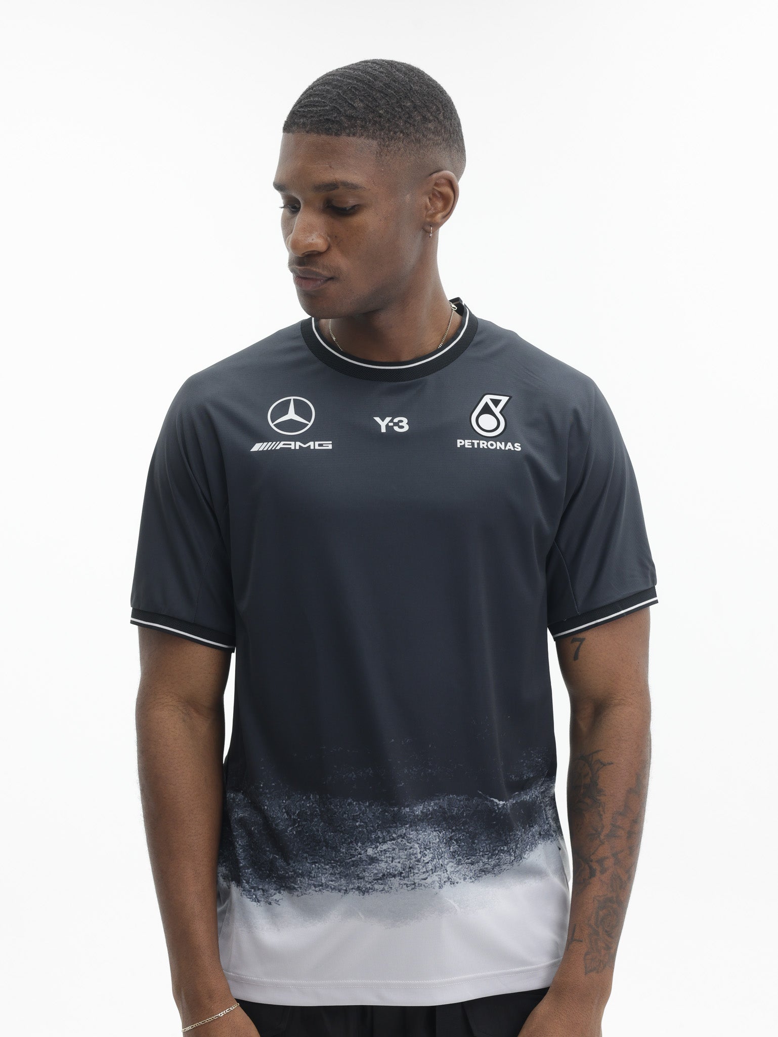 Y-3 T-Shirt Ss F1 Mech Ss Black Multi