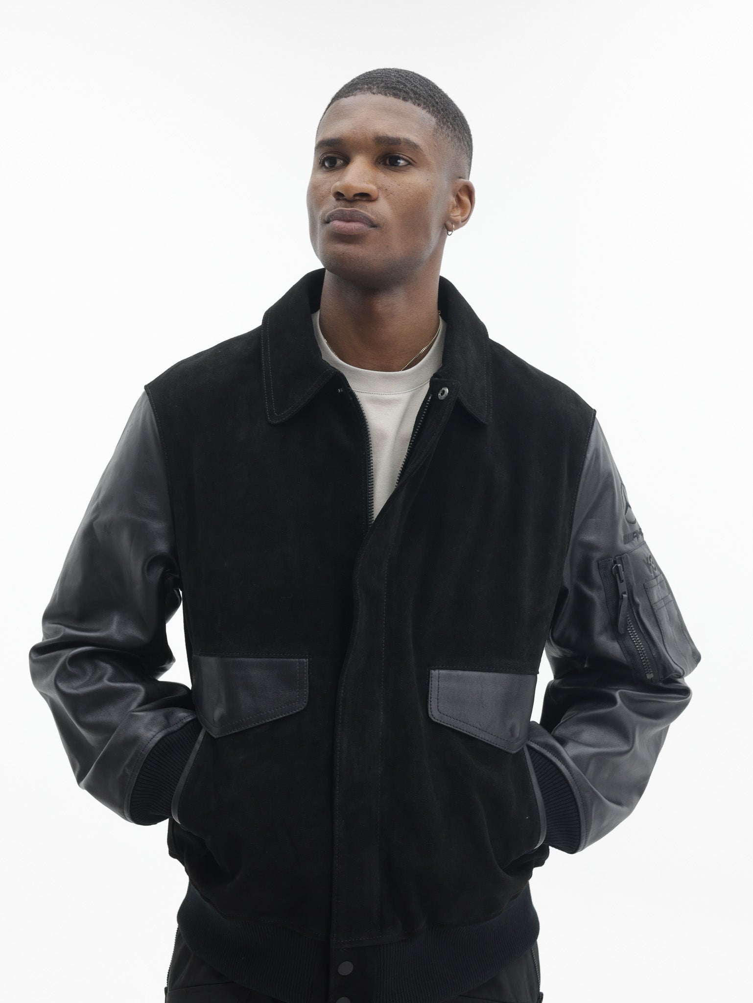 Y-3 Jacket F1 Lth Racing Black