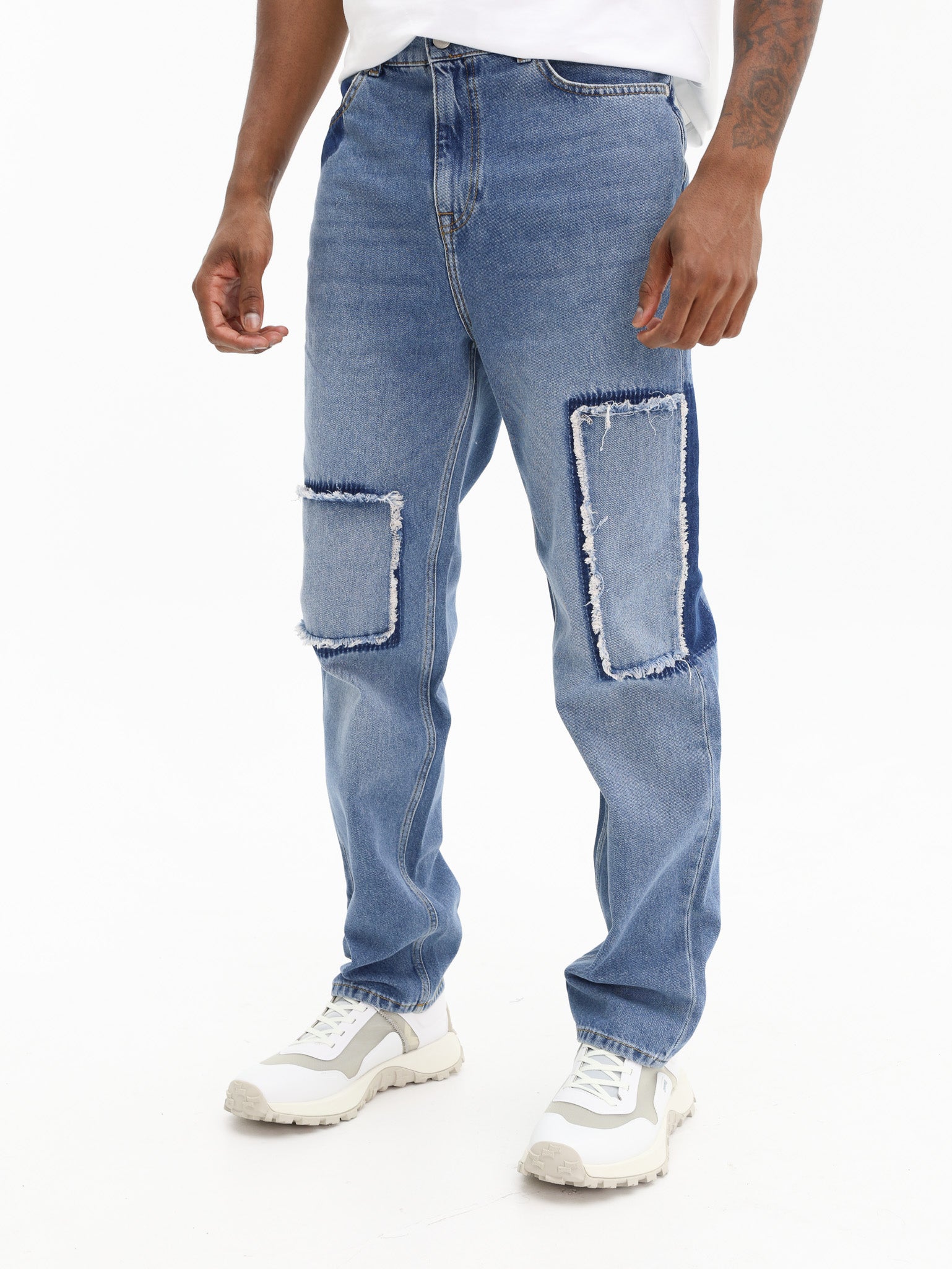 Iceberg Jeans Straight Fit Indigo Stonewash