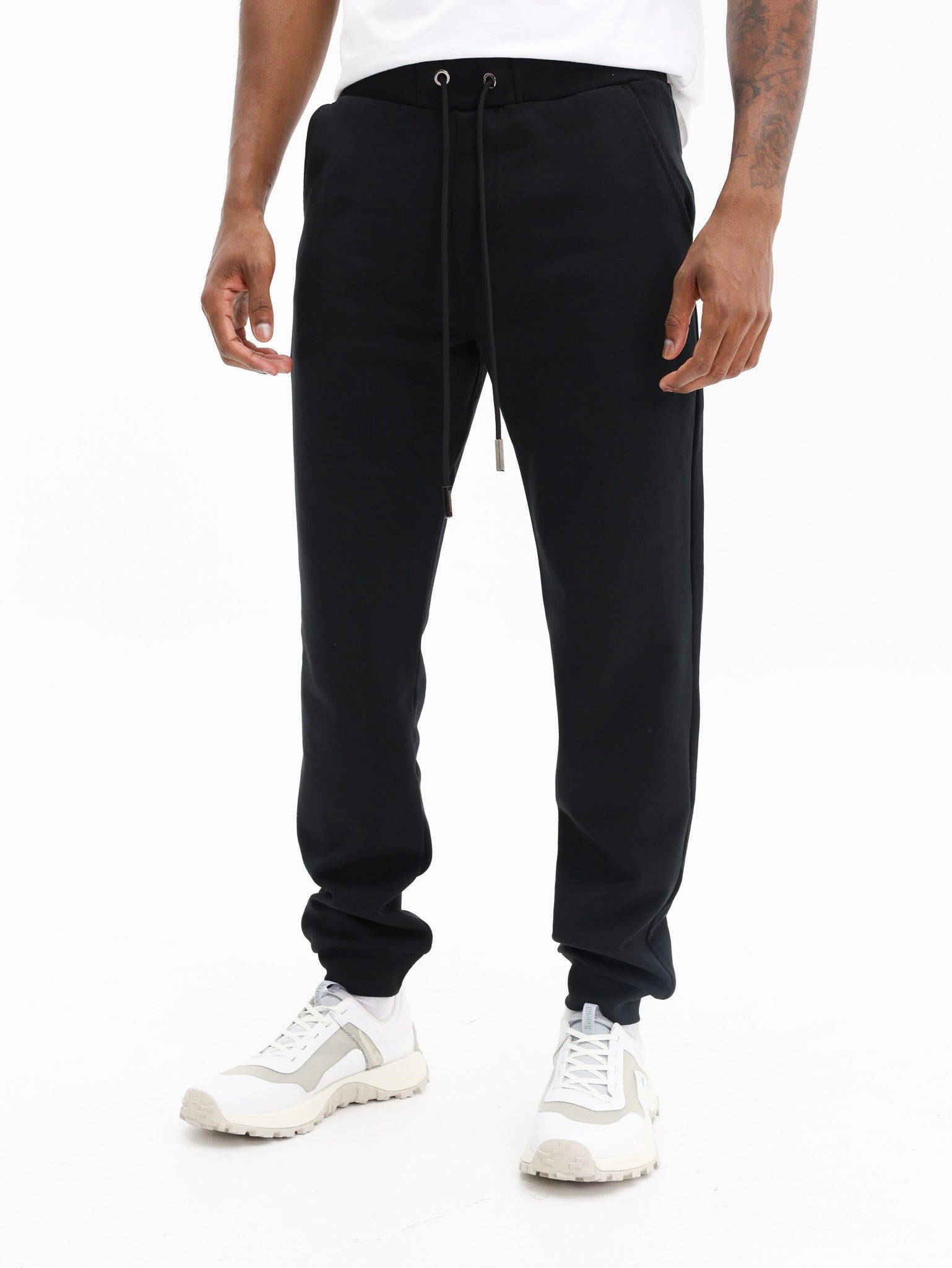 Icebergjogger Fleece Embro Bear Patch Black