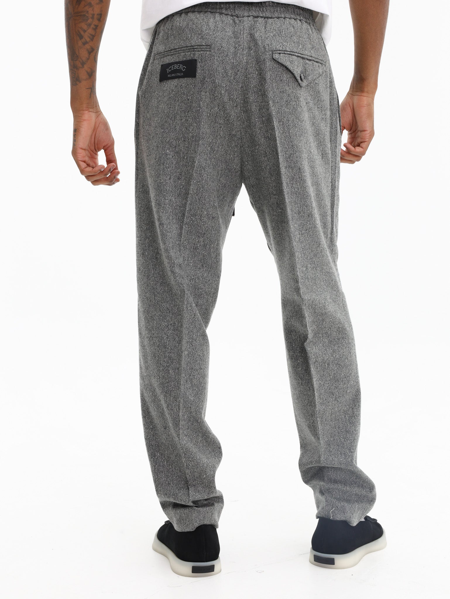 Iceberg Formal Jogging Fit Pants Grey