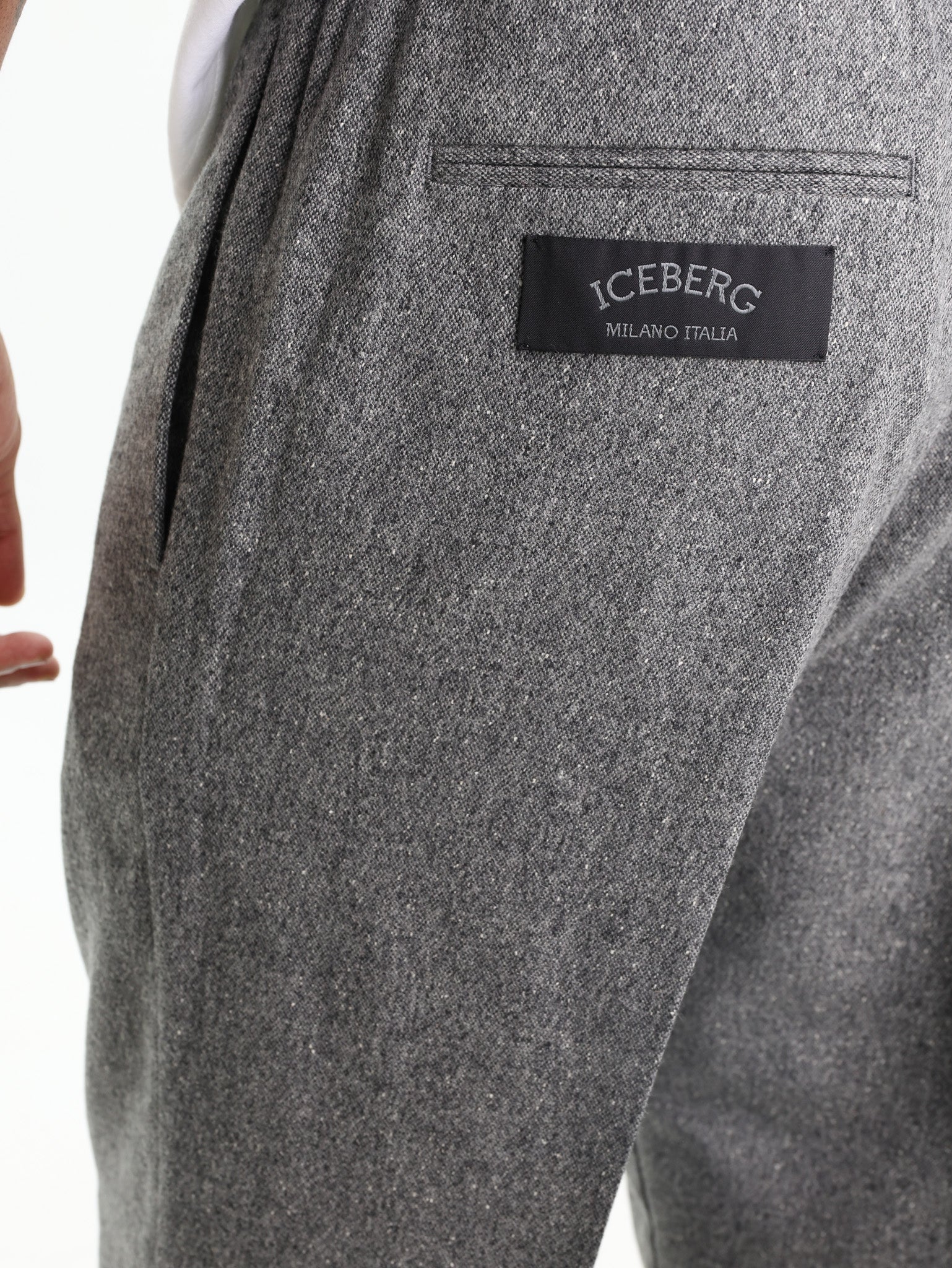 Iceberg Formal Jogging Fit Pants Grey