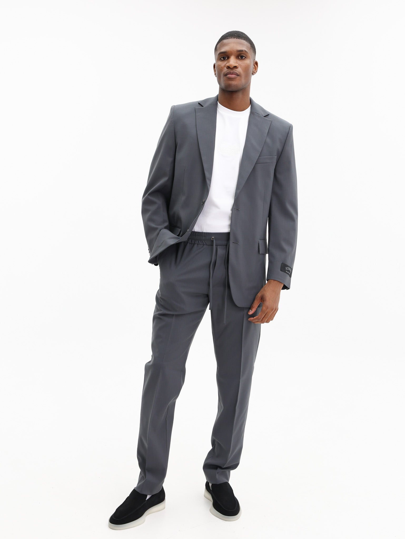 Iceberg Jacket In Cool Wool Grey