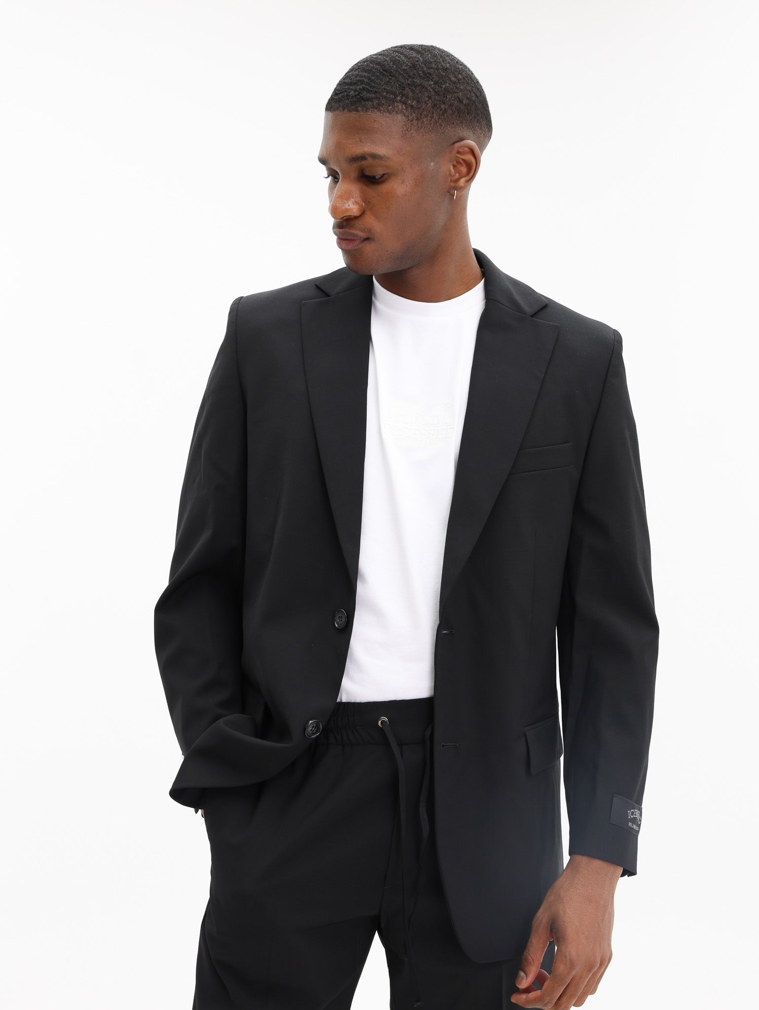 Iceberg Jacket In Cool Wool Black