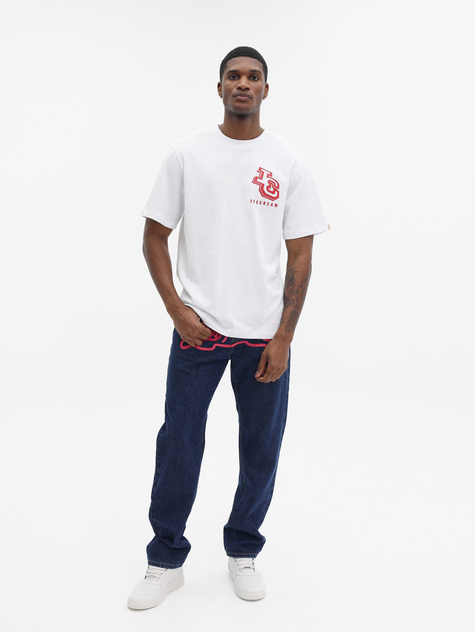 Ice Cream T-Shirt Workwear White