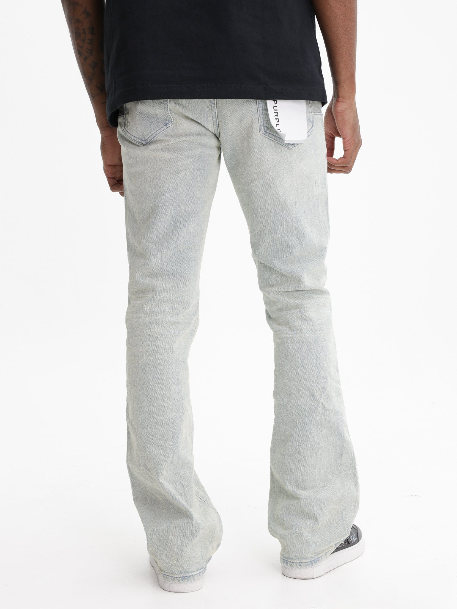 Purple Jeans Straight Baggy Lht Wa