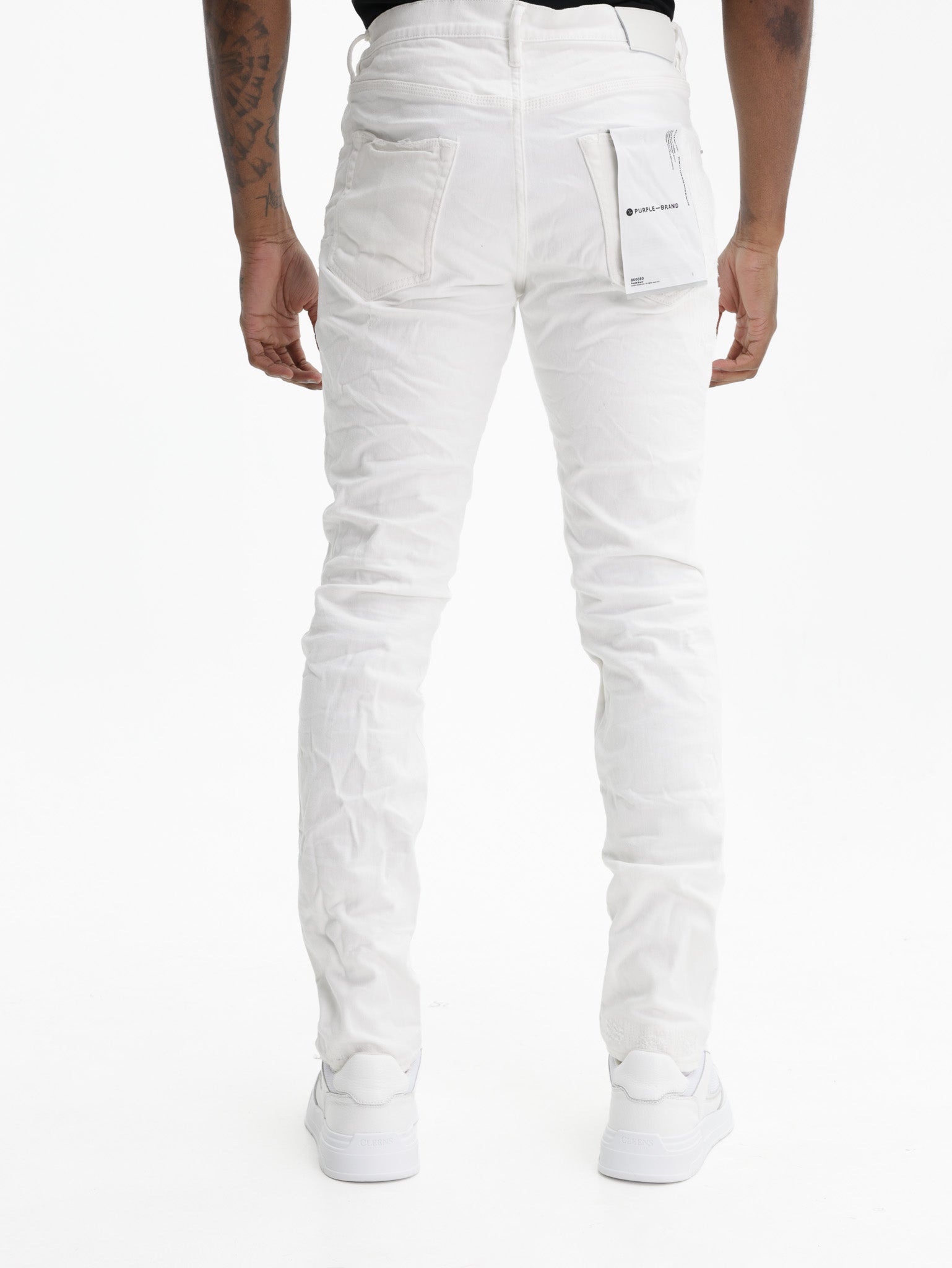 Purple Jeans Light Destroy White