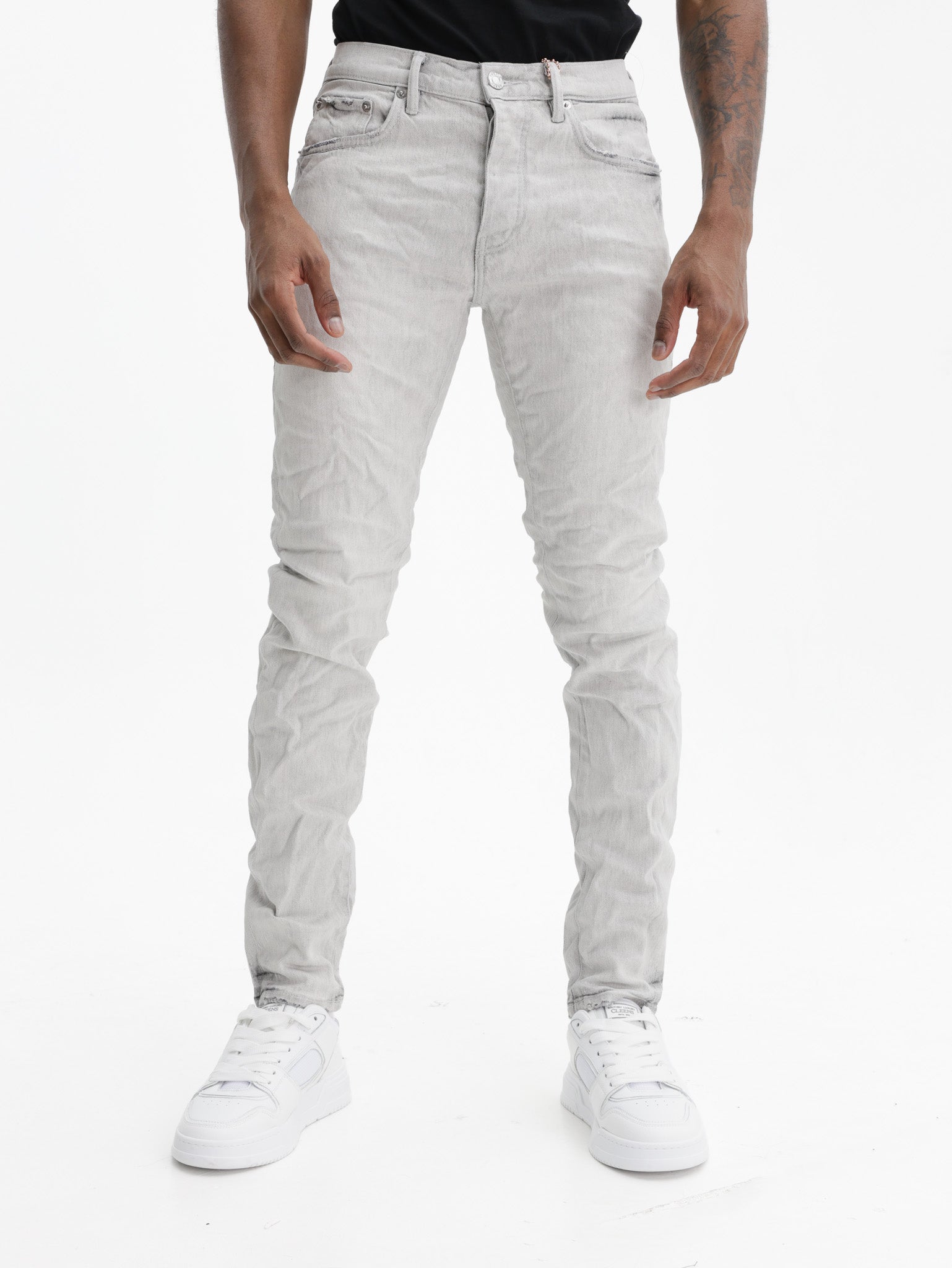Purple Jeans Skinny Coated Grey