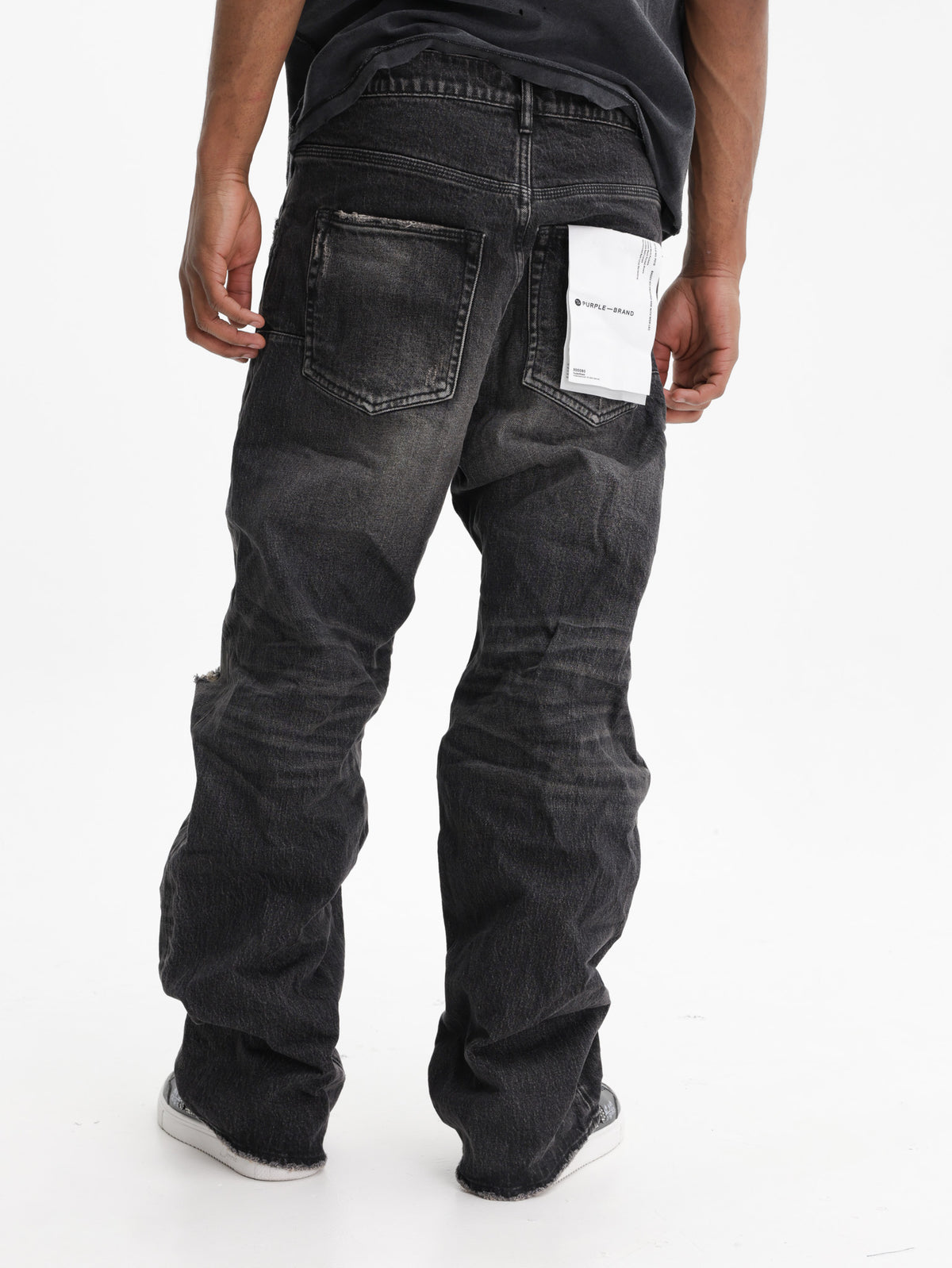 Purple Jeans 1 Year Dirty Fade Black