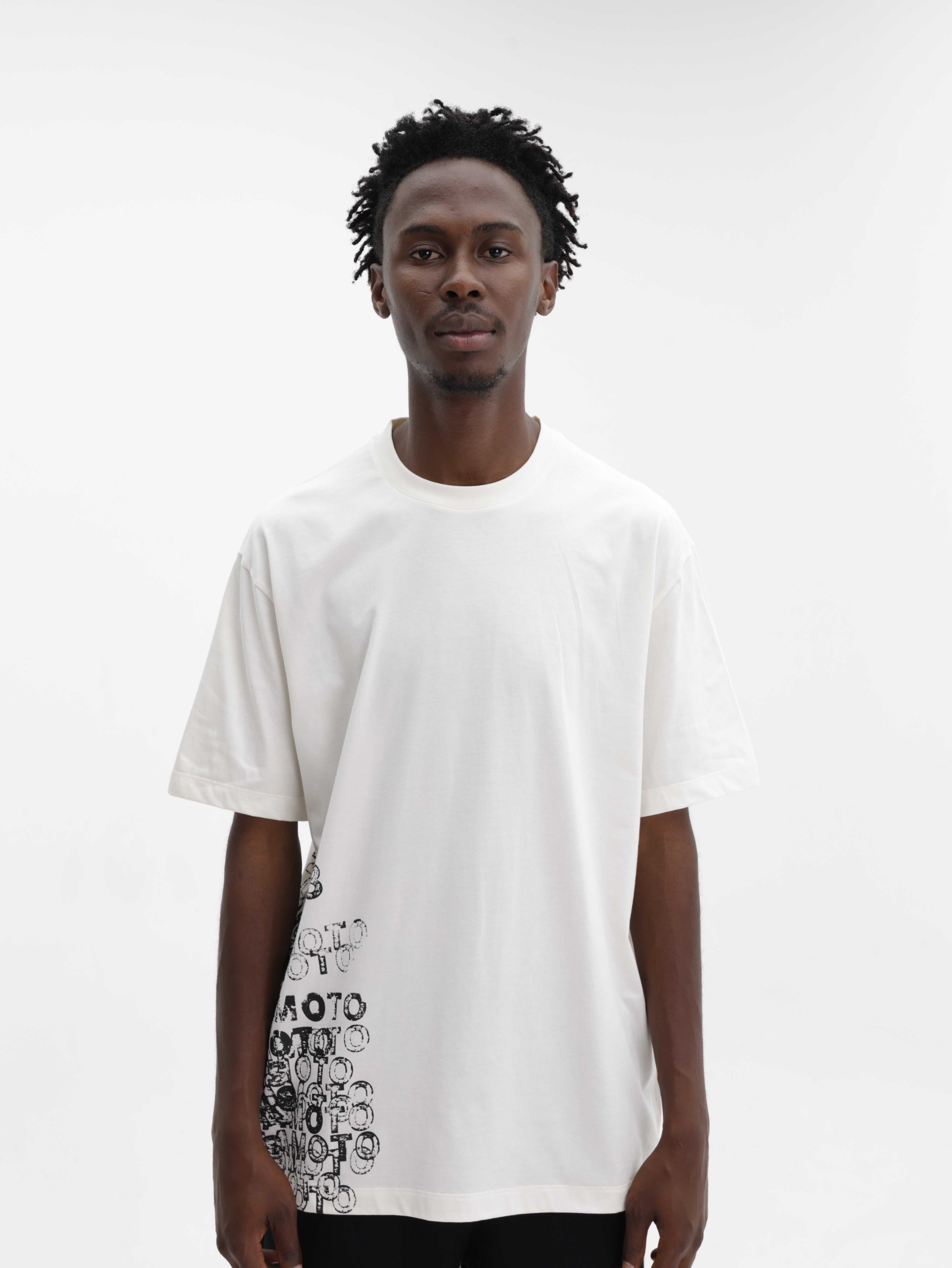 Y-3 T-Shirt Gfx Ss Cream White