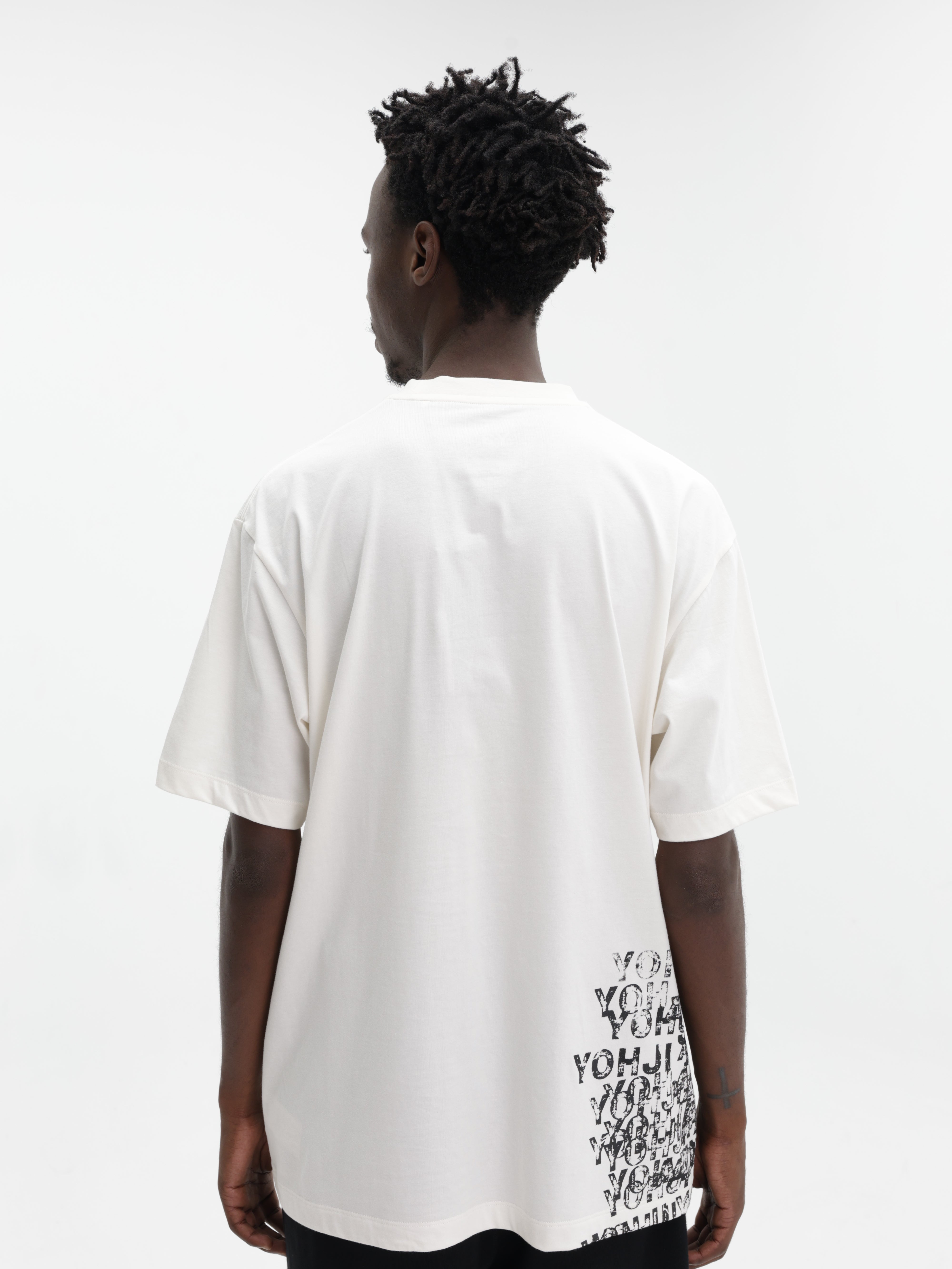 Y-3 T-Shirt Gfx Ss Cream White