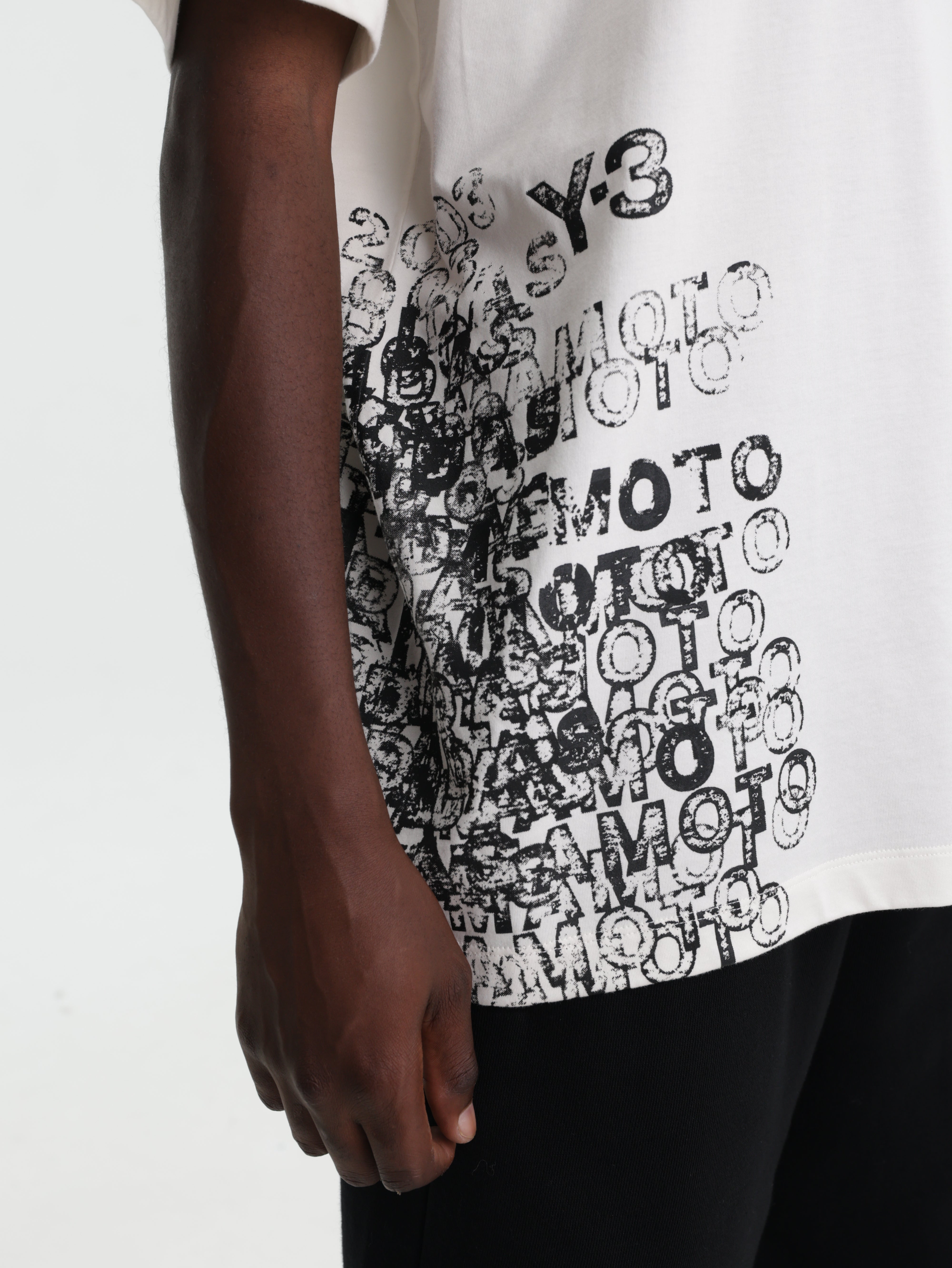 Y-3 T-Shirt Gfx Ss Cream White