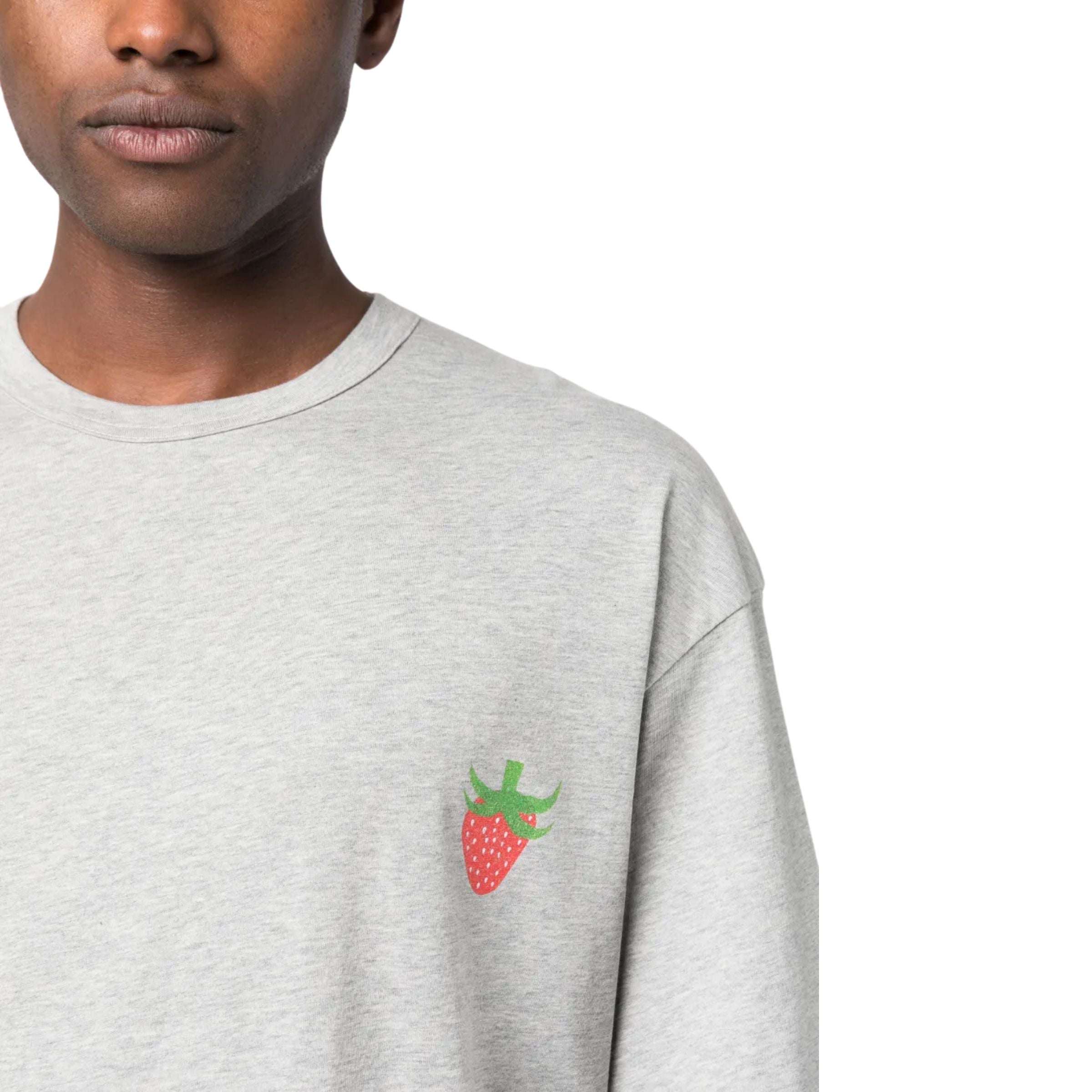 Comme Des Garcons T-Shirt Logo Mini Berry Grey